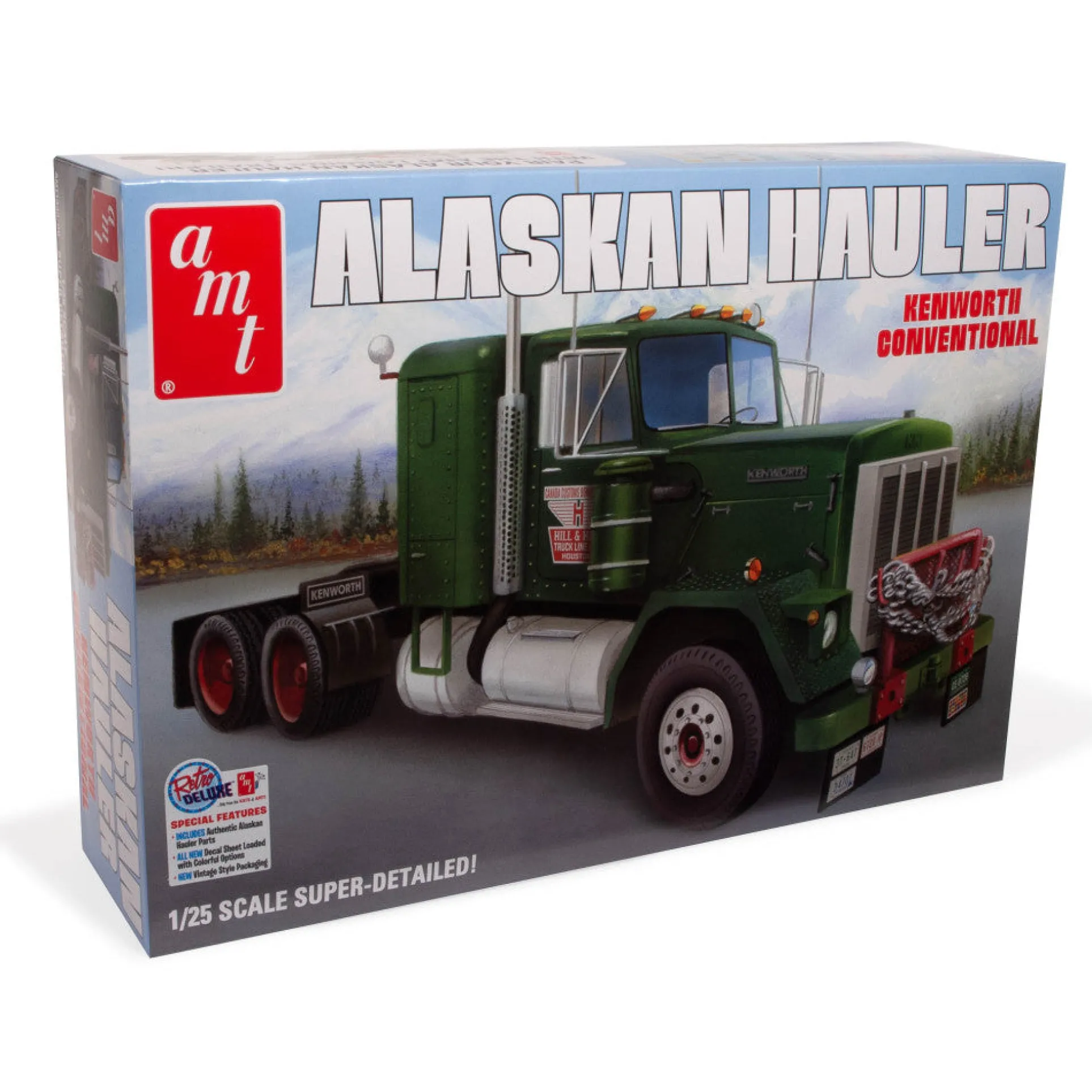 AMT Kenworth Alaskan Hauler 1:25 Scale Model Kit - Detailed Tractor Replica