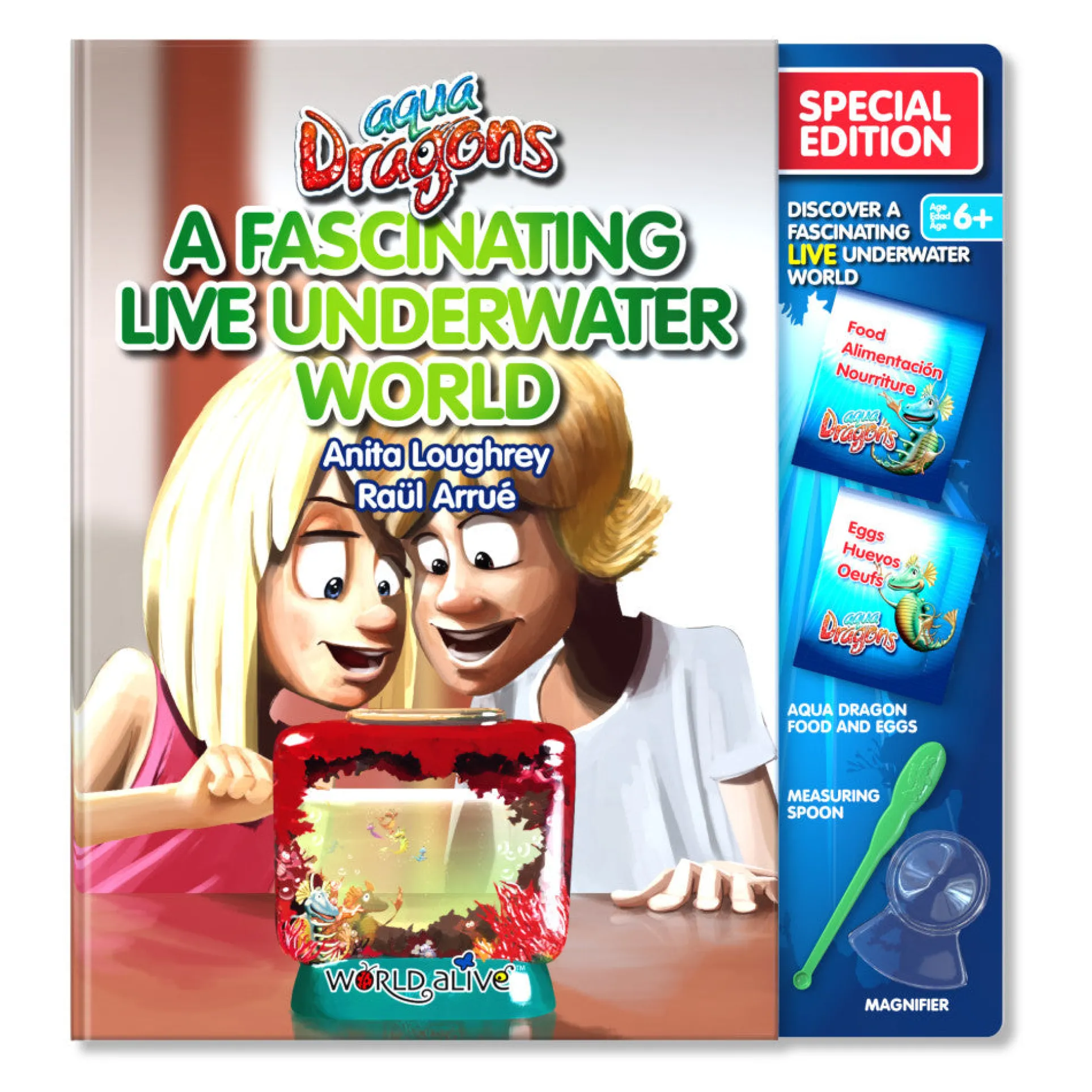 Aqua Dragons Live Underwater World Discovery Book Kit