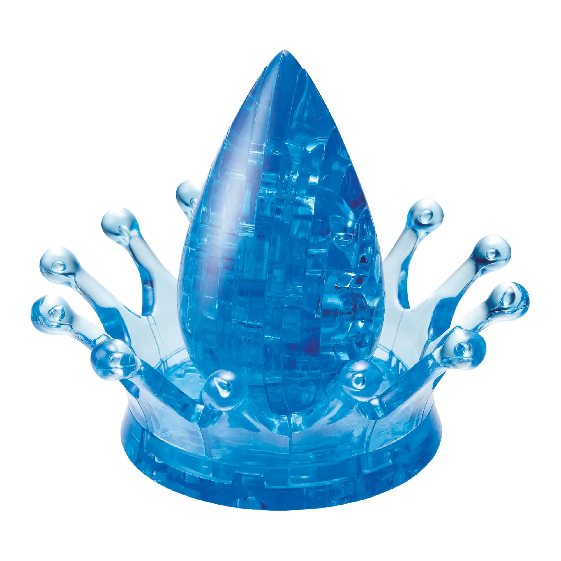 Aqua Gleam 3D Crystal Puzzle - Water Crown: 42 Pcs