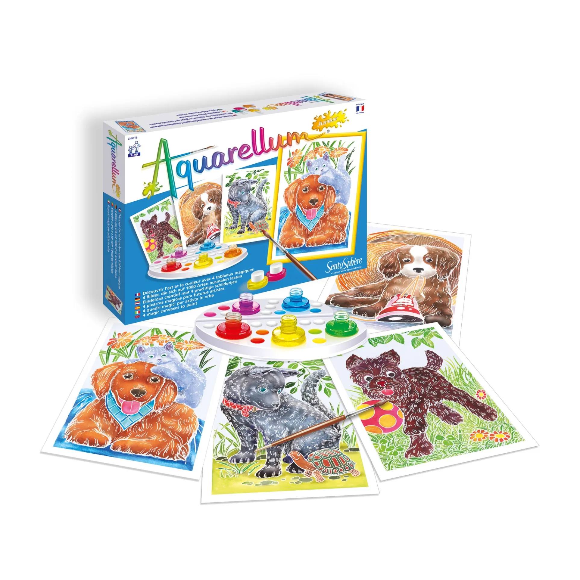 Aquarellum Junior Sweet Dogs Watercolor Painting Kit