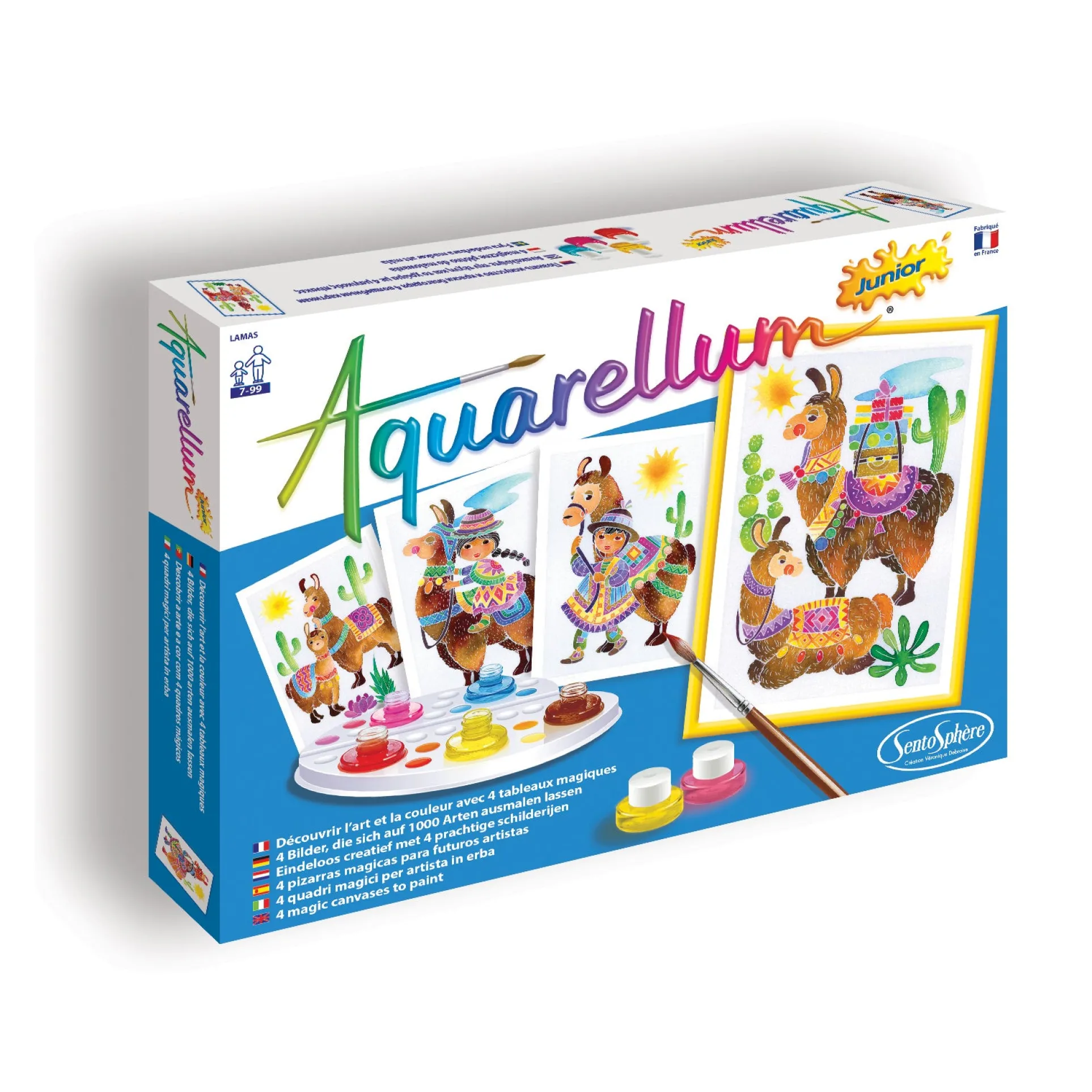 Aquarellum Junior Lamas Watercolor Painting Kit - Art Set