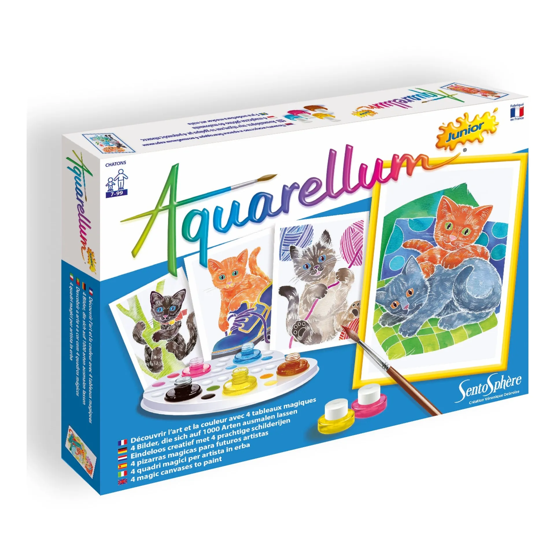 Aquarellum Junior Watercolor Kittens Painting Kit
