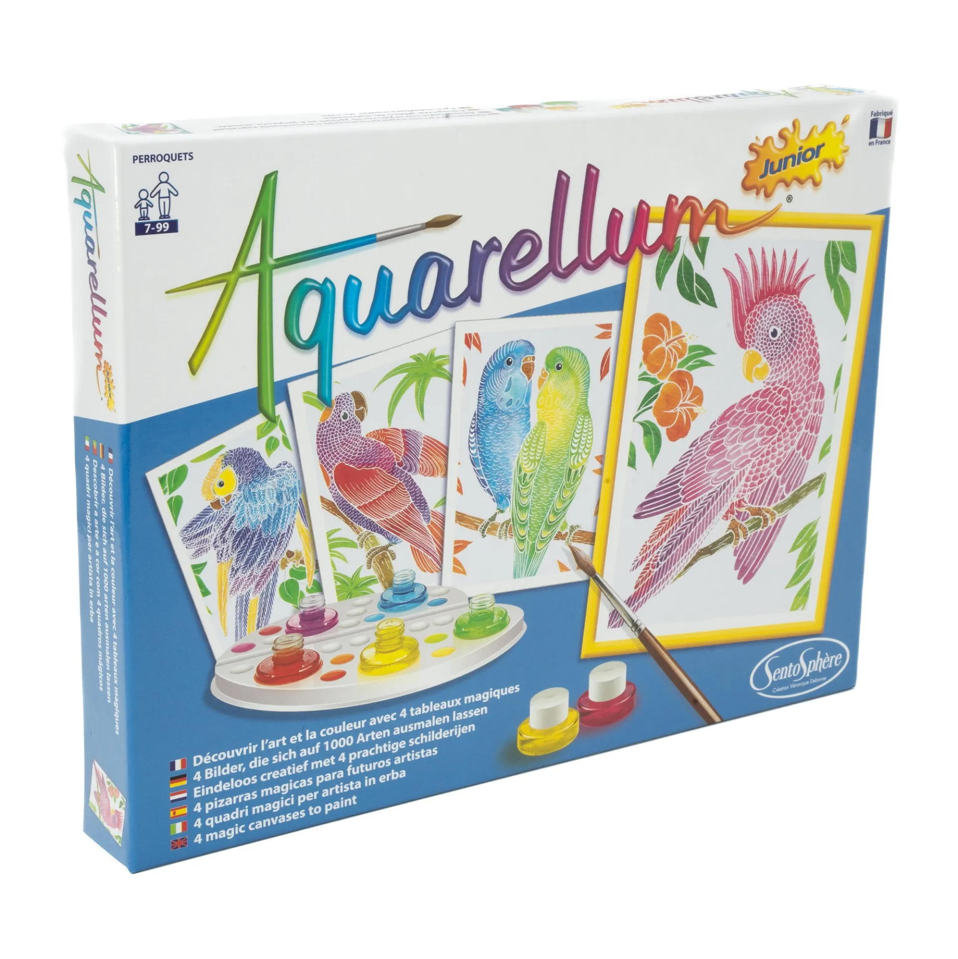 Aquarellum Junior Parrots Watercolor Art Kit