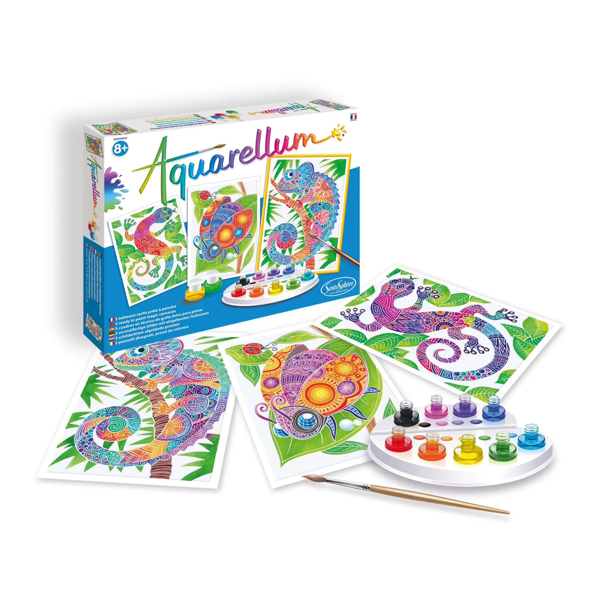 Aquarellum Zentangle Large Painting Kit - Jungle Creations