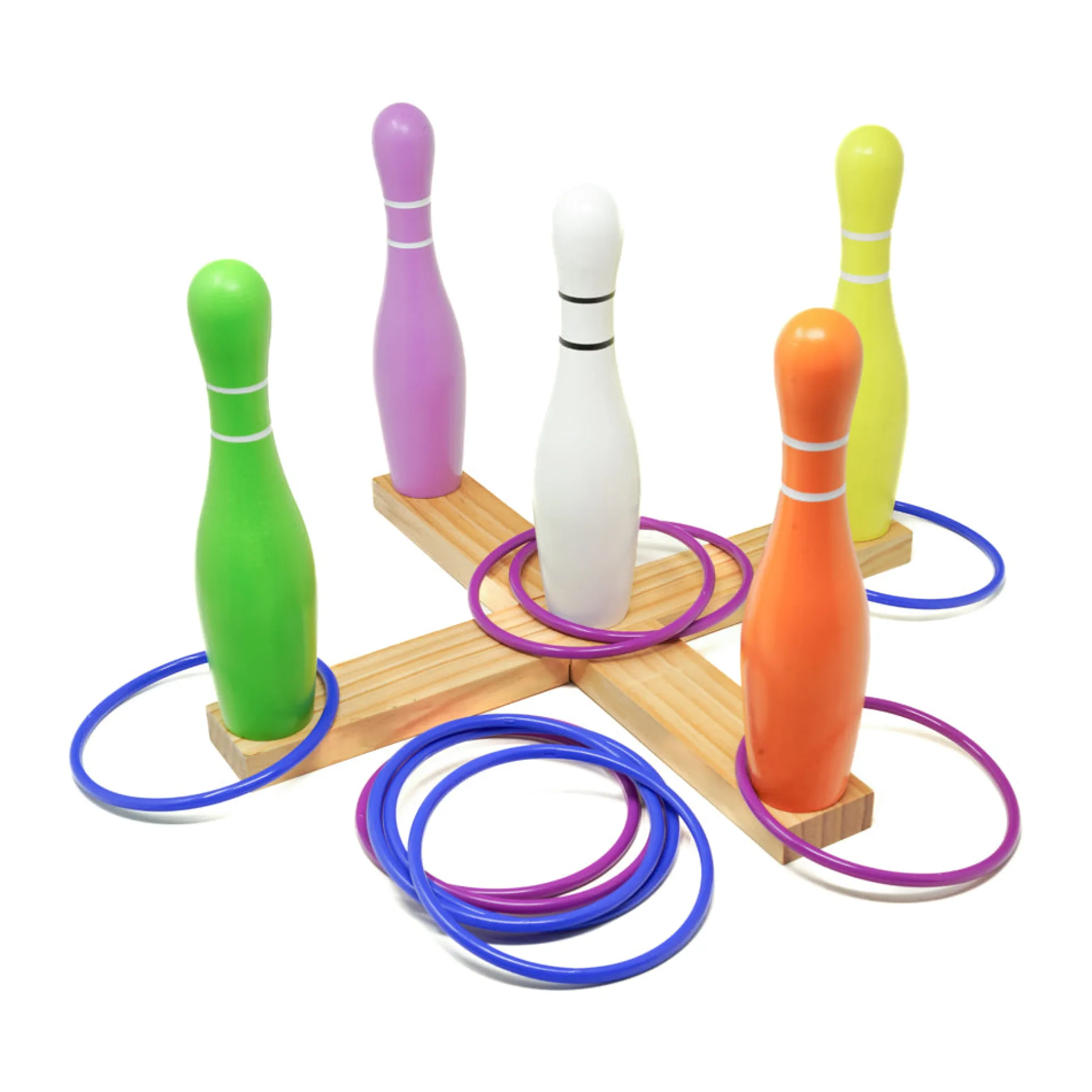 AreYouGame Deluxe Lawn Bowling & Ring Toss Combo Set