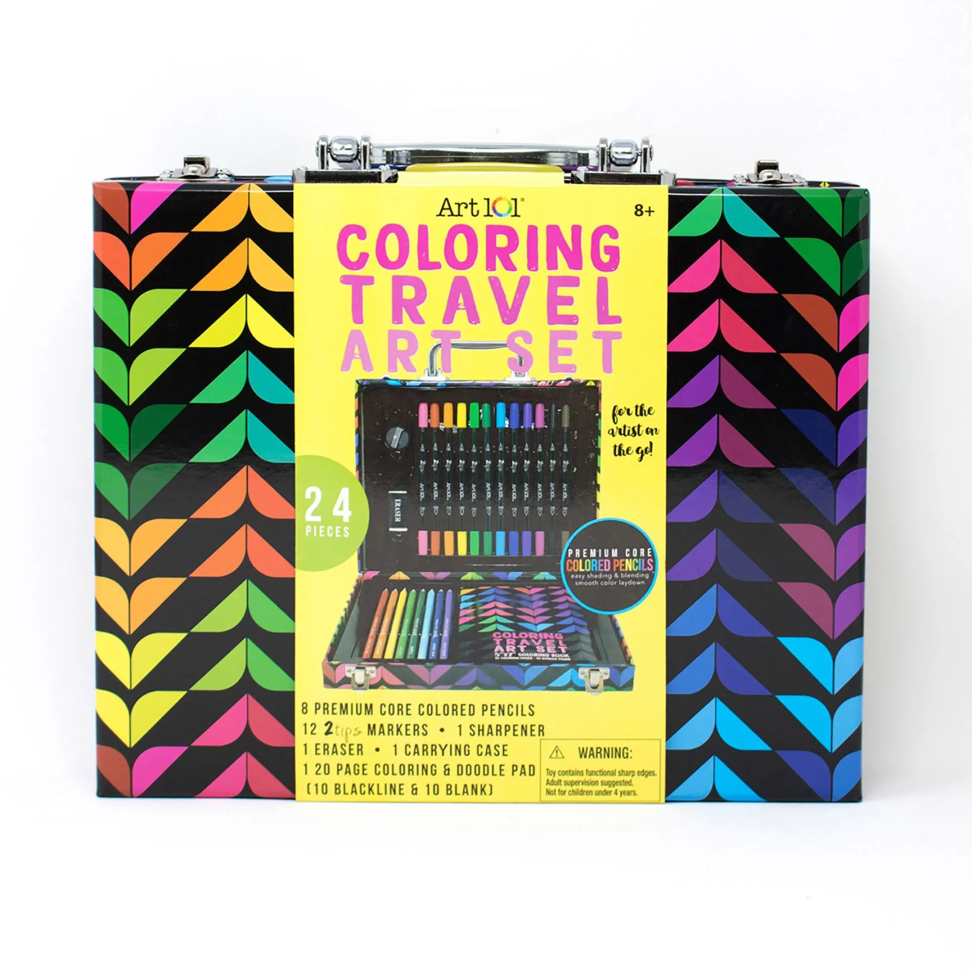 Art 101 Dual-Tip Markers & Colored Pencils Travel Art Kit