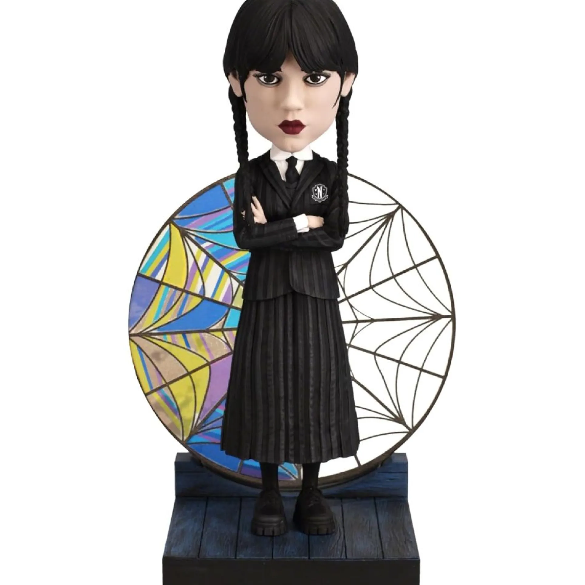 Artistic Stained Glass 6.75-Inch Bobblehead - Wednesday Elegance Series