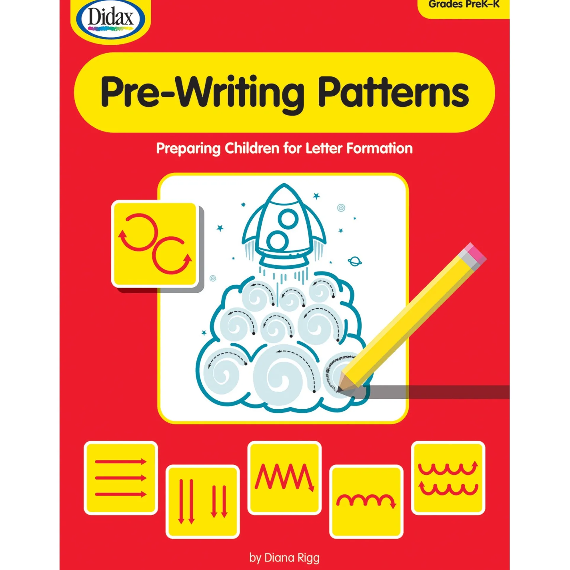 Didax Pre-Writing Patterns Book - Motor Skills Development - Paperback