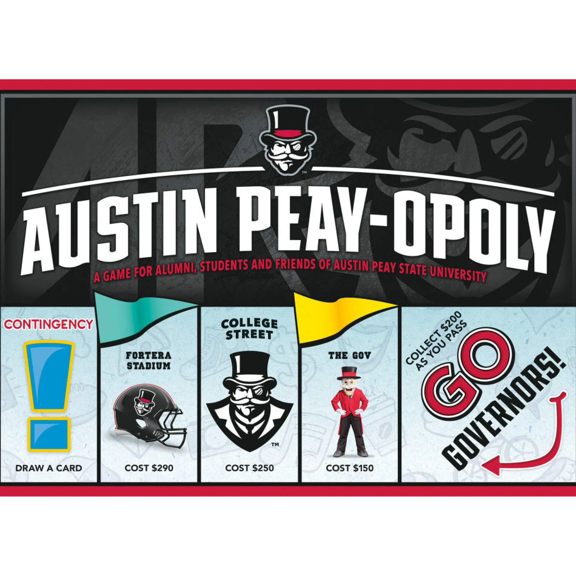 Austin Peay State University Monopoly-Style Board Game, Ages 8+