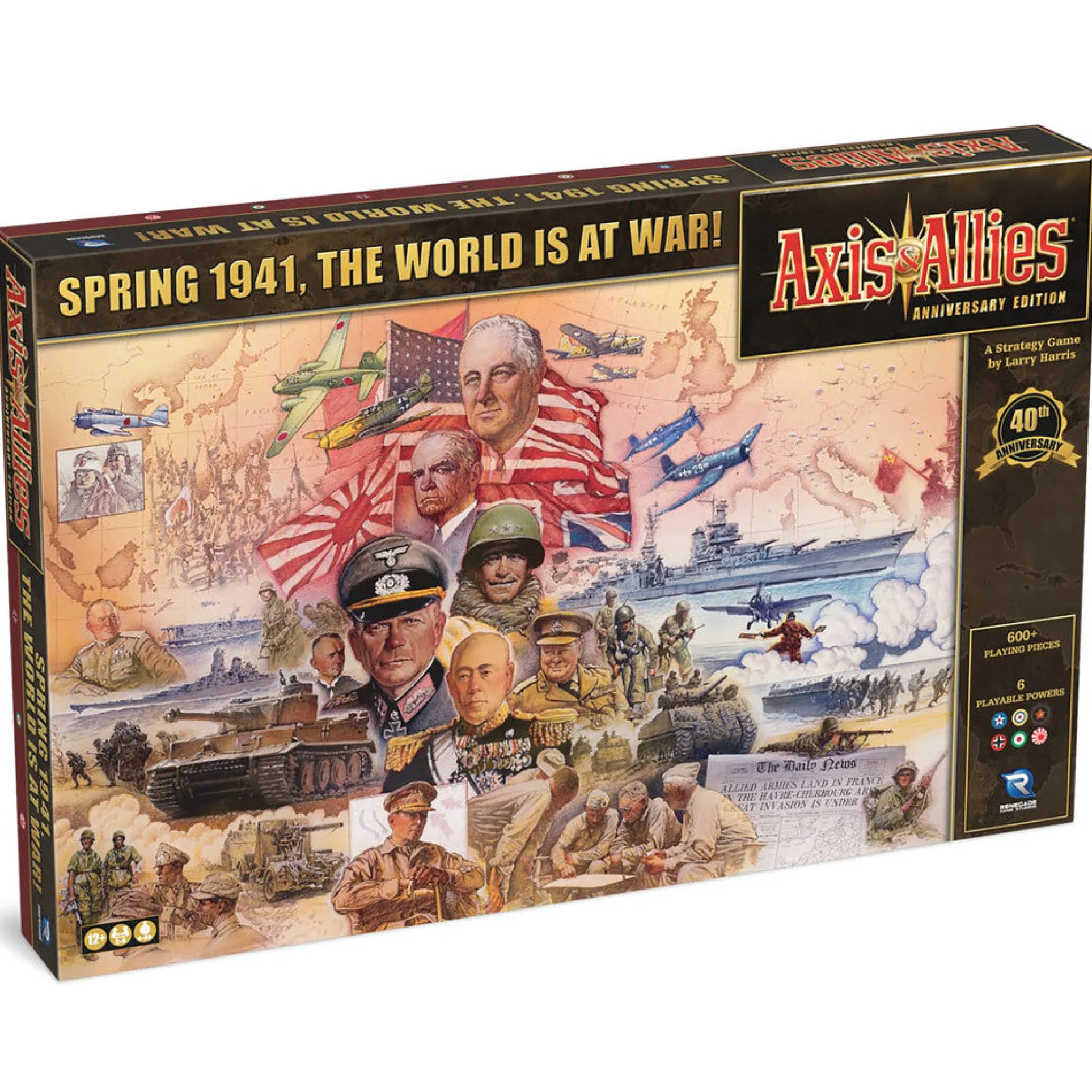 Axis & Allies: Anniversary Edition - 40th Anniversary Deluxe Strategy Board Game
