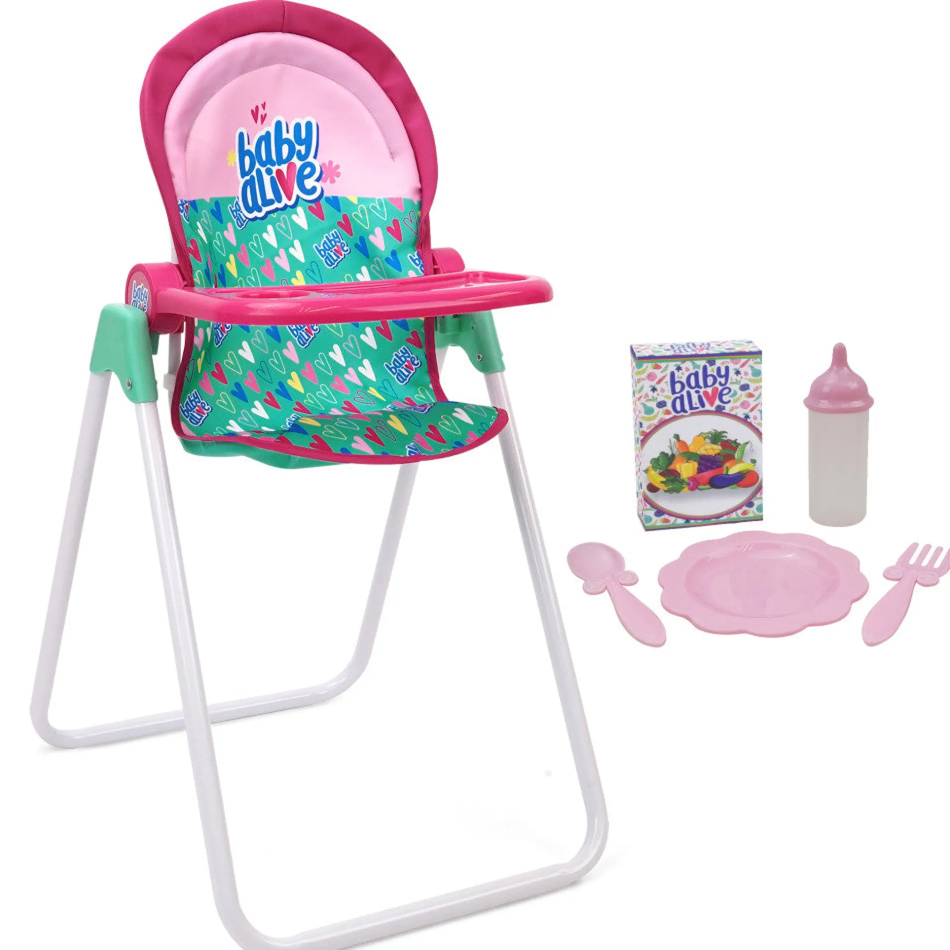 Baby Alive Doll Highchair Set - Colorful Mealtime Magic for Ages 3+