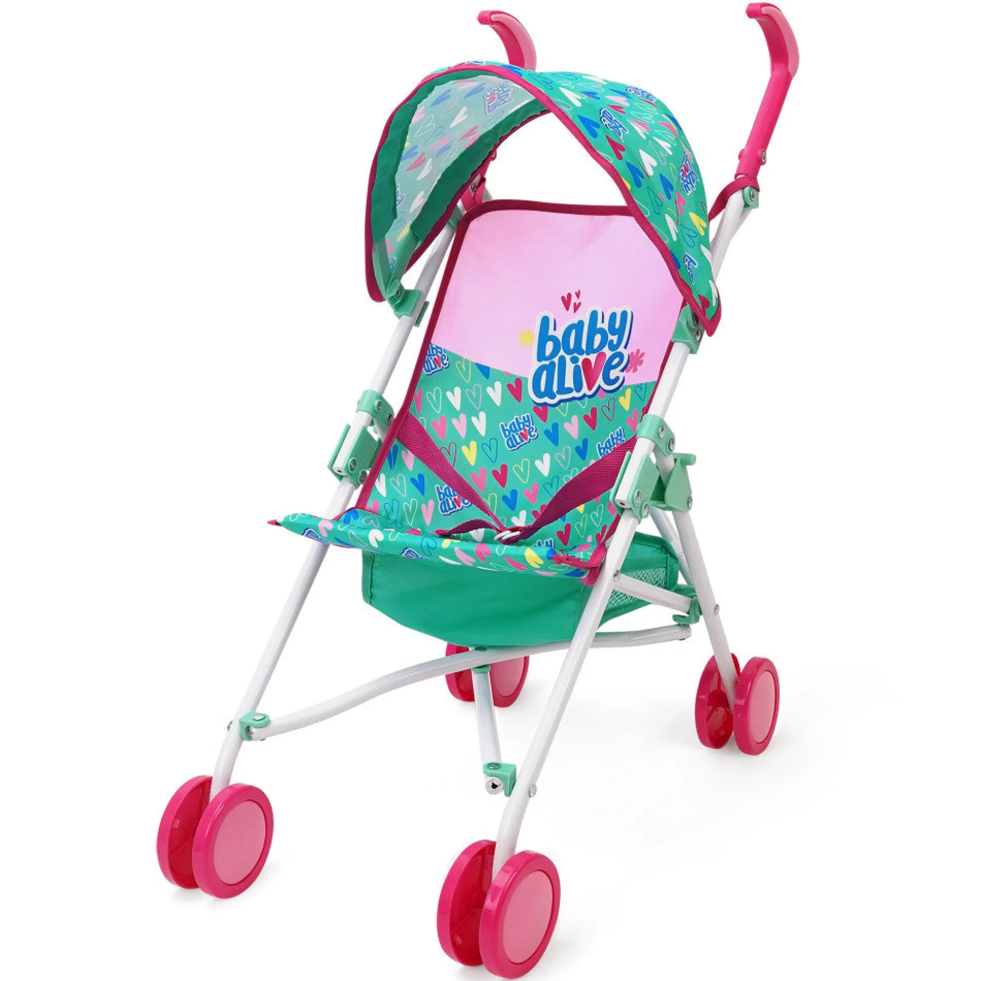 Baby Alive Doll Umbrella Stroller - Hearts and Colors Playset
