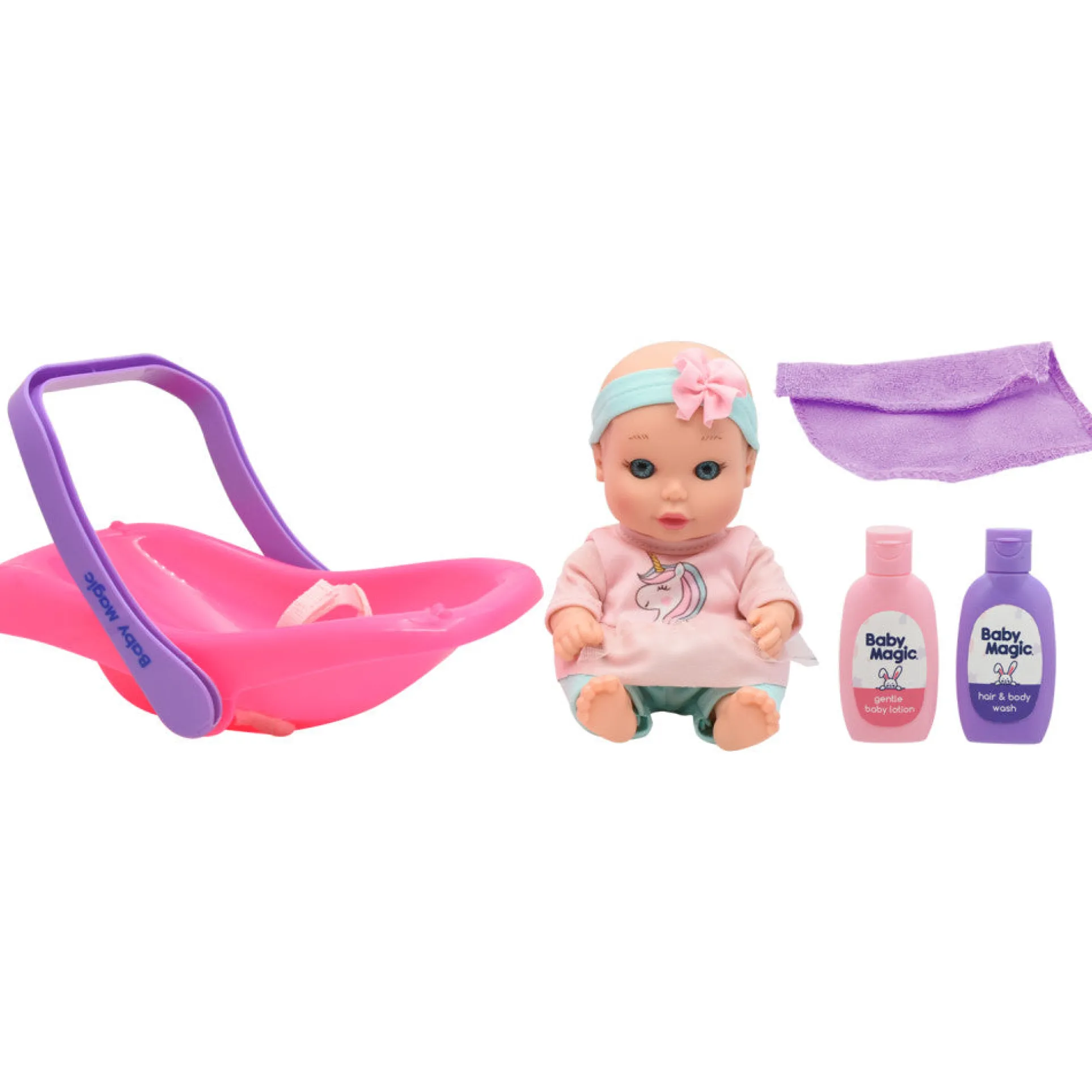 Baby Magic 8-inch Tote Along Baby Doll with Accessories