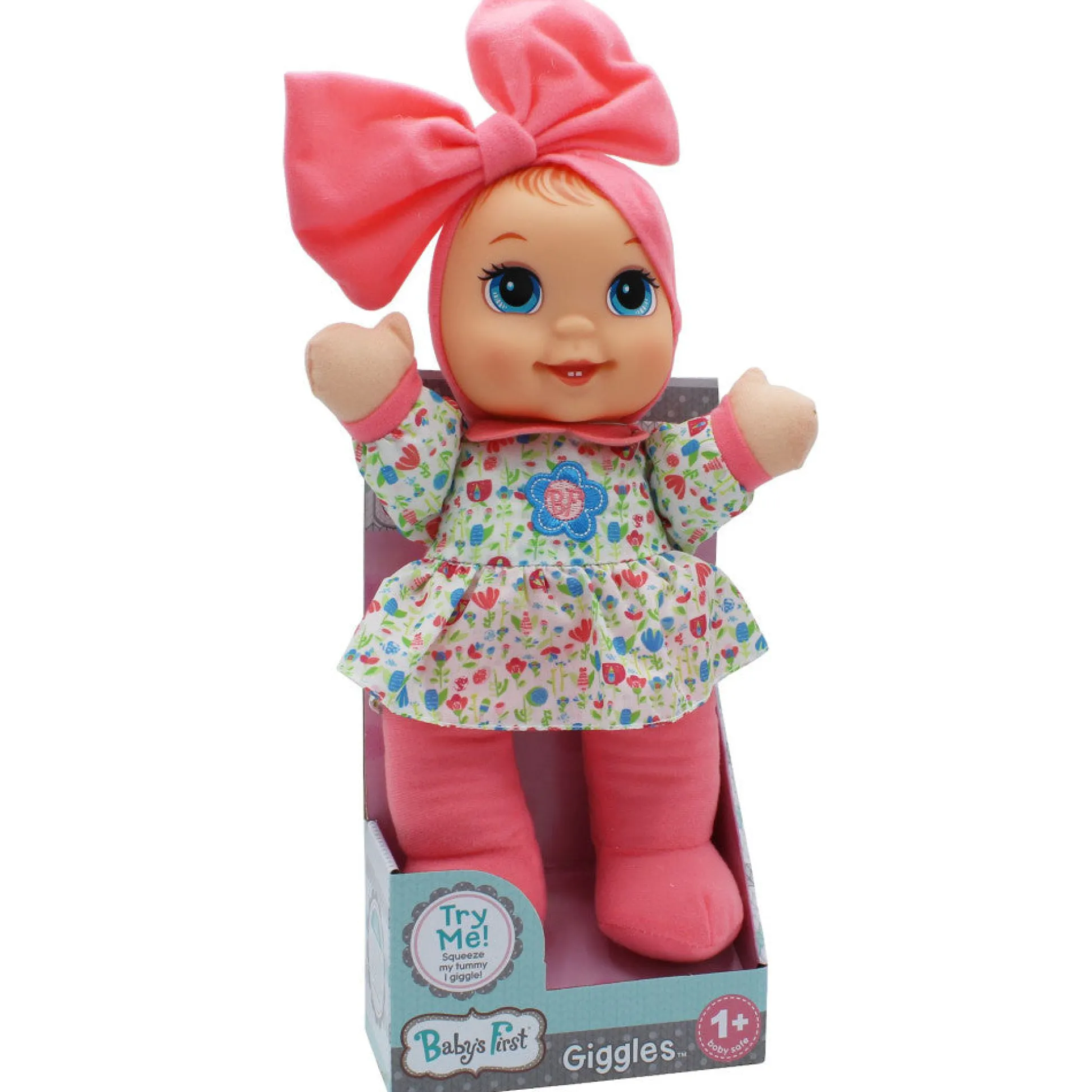 Baby's First - Giggles Doll with Floral Top and Interactive Features