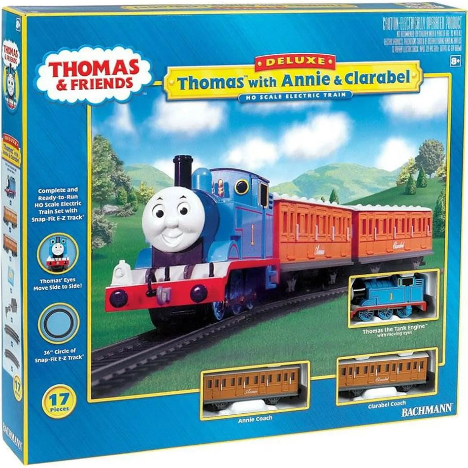 Bachmann Trains - Thomas & Friends Thomas, Annie & Clarabel HO Scale Electric Train Set