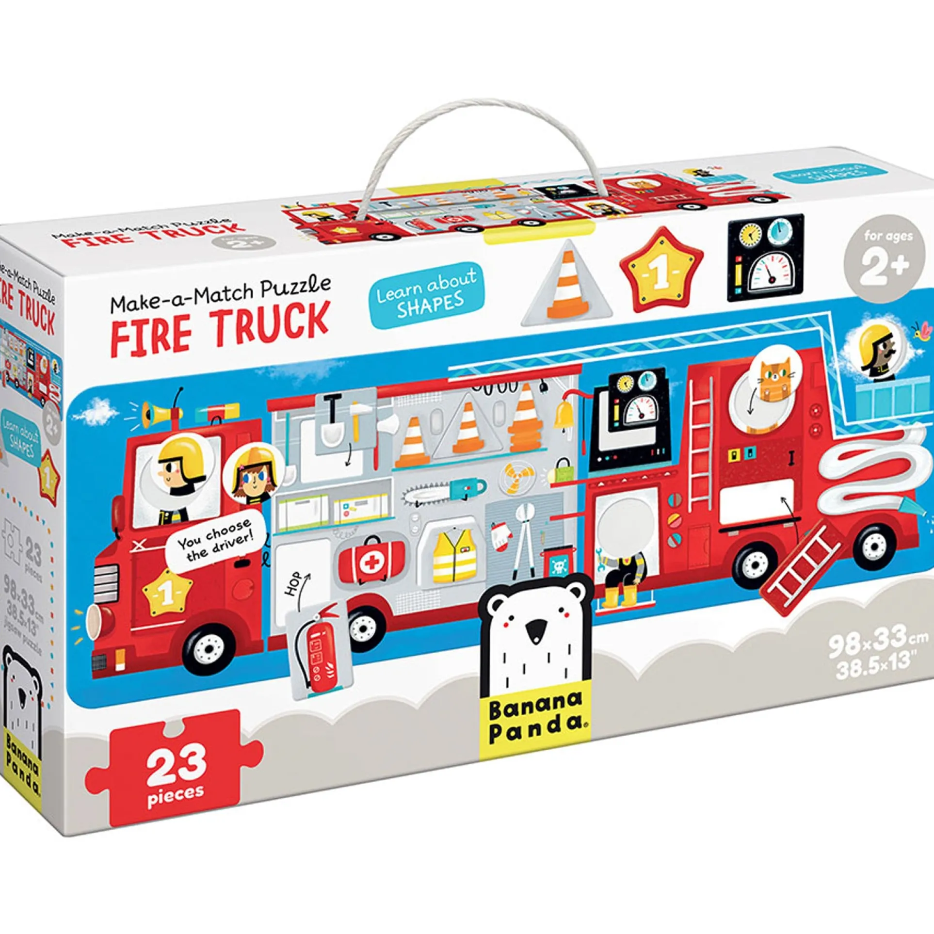 Banana Panda Fire Truck Make-a-Match Puzzle - 23 pc