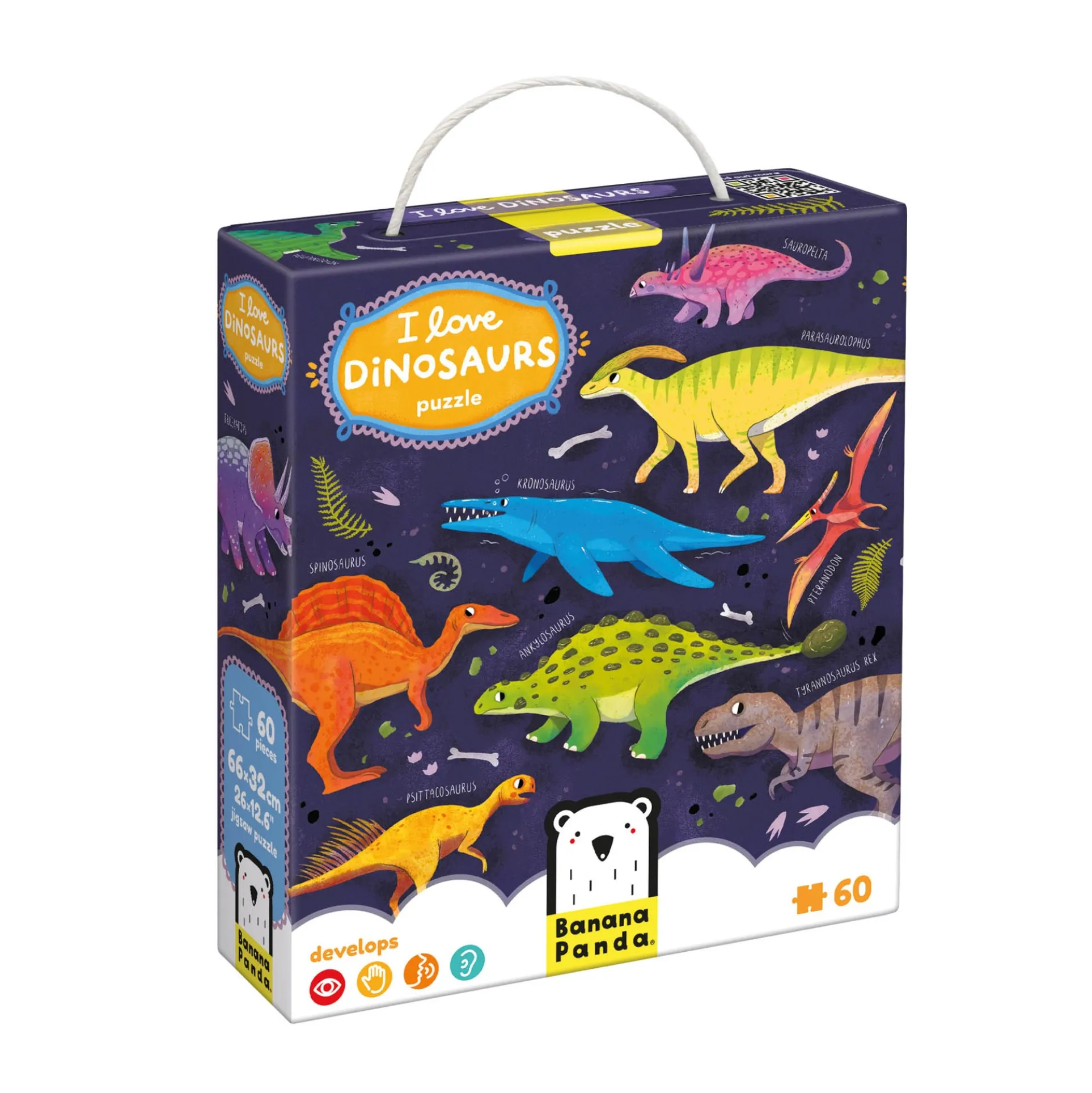 Banana Panda I Love Dinosaurs Puzzle - 60 pc
