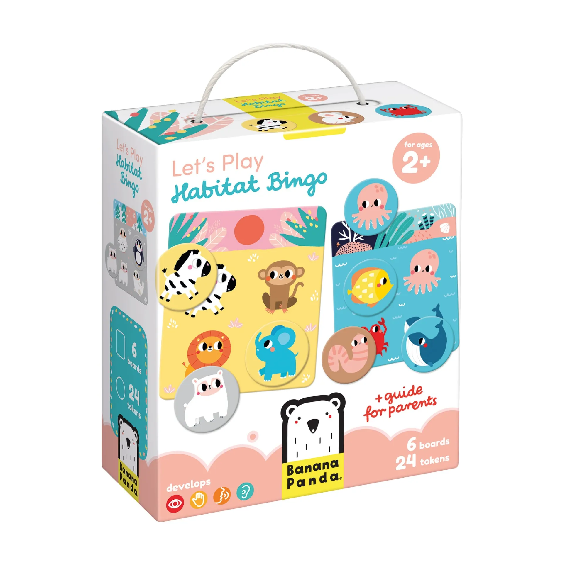 Banana Panda Let's Play Habitat Bingo - Animal Homes and Memory Skills