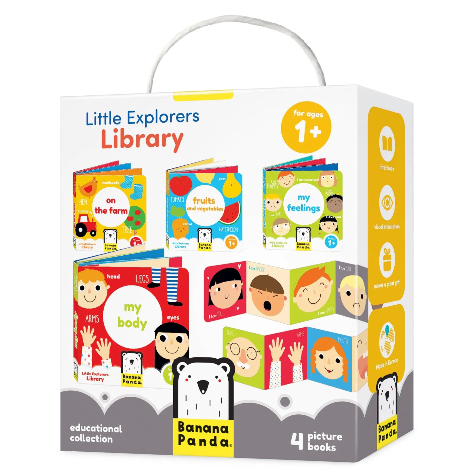 Banana Panda Little Explorers Library 4-Book Set