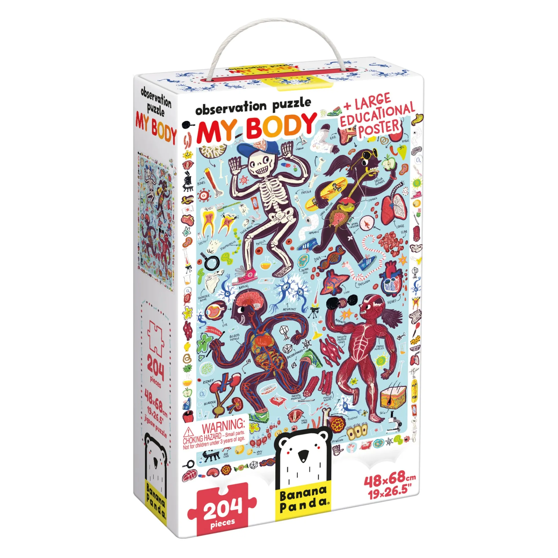 Banana Panda My Body Observation Jigsaw Puzzle - 204 pc