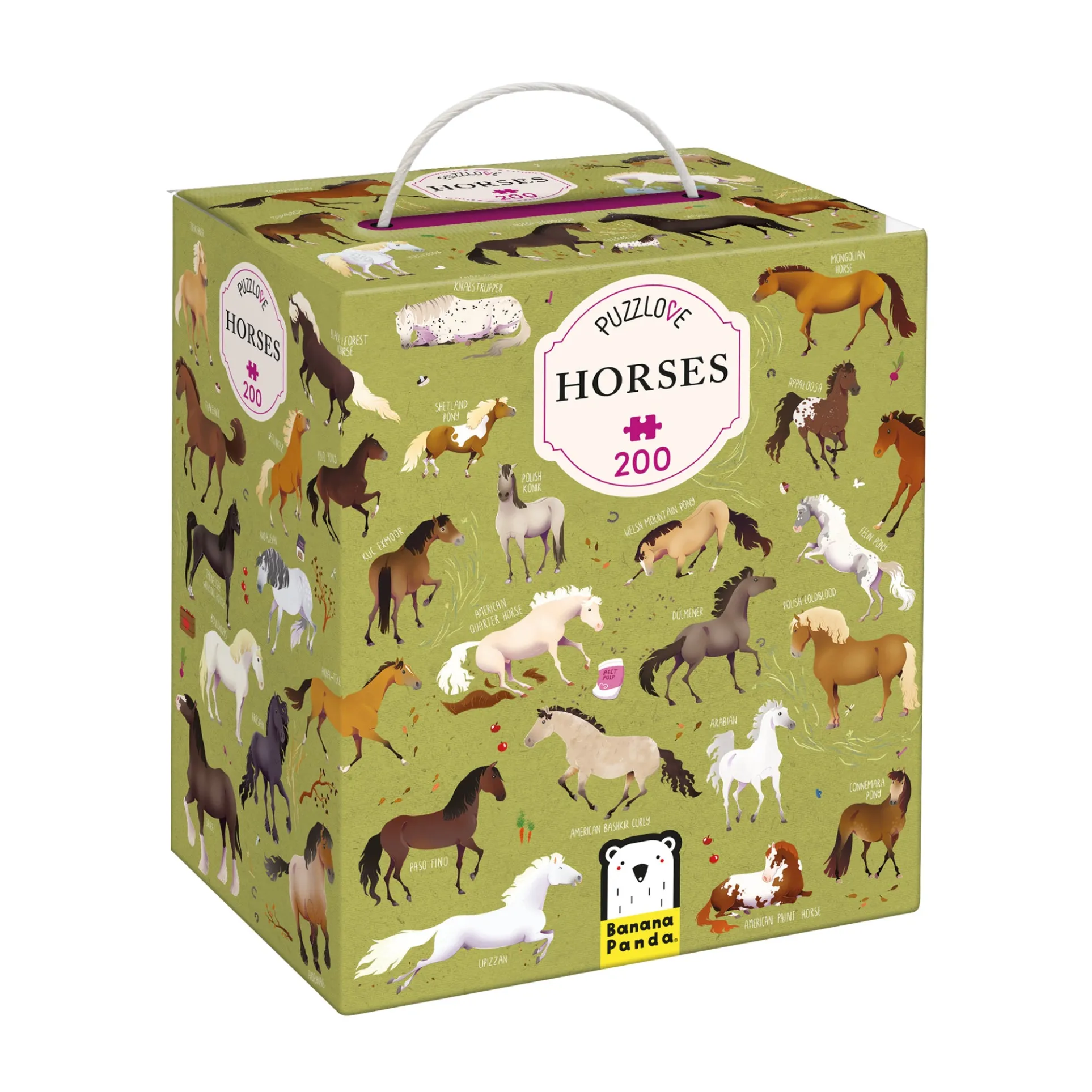 Banana Panda Puzzlove Horses Jigsaw Puzzle - 200 pc