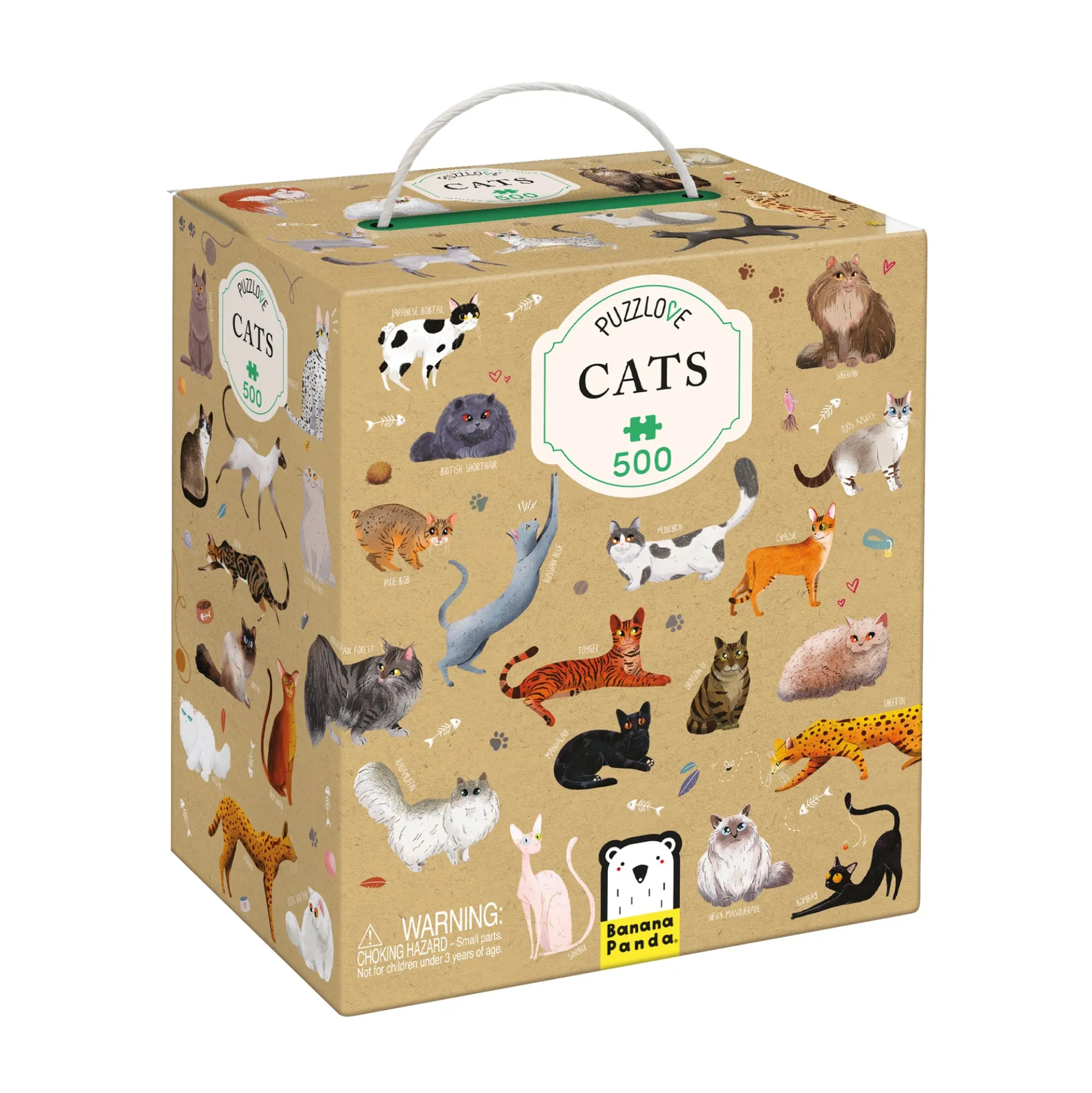 Banana Panda Puzzlove Cats Jigsaw Puzzle - 500 pc