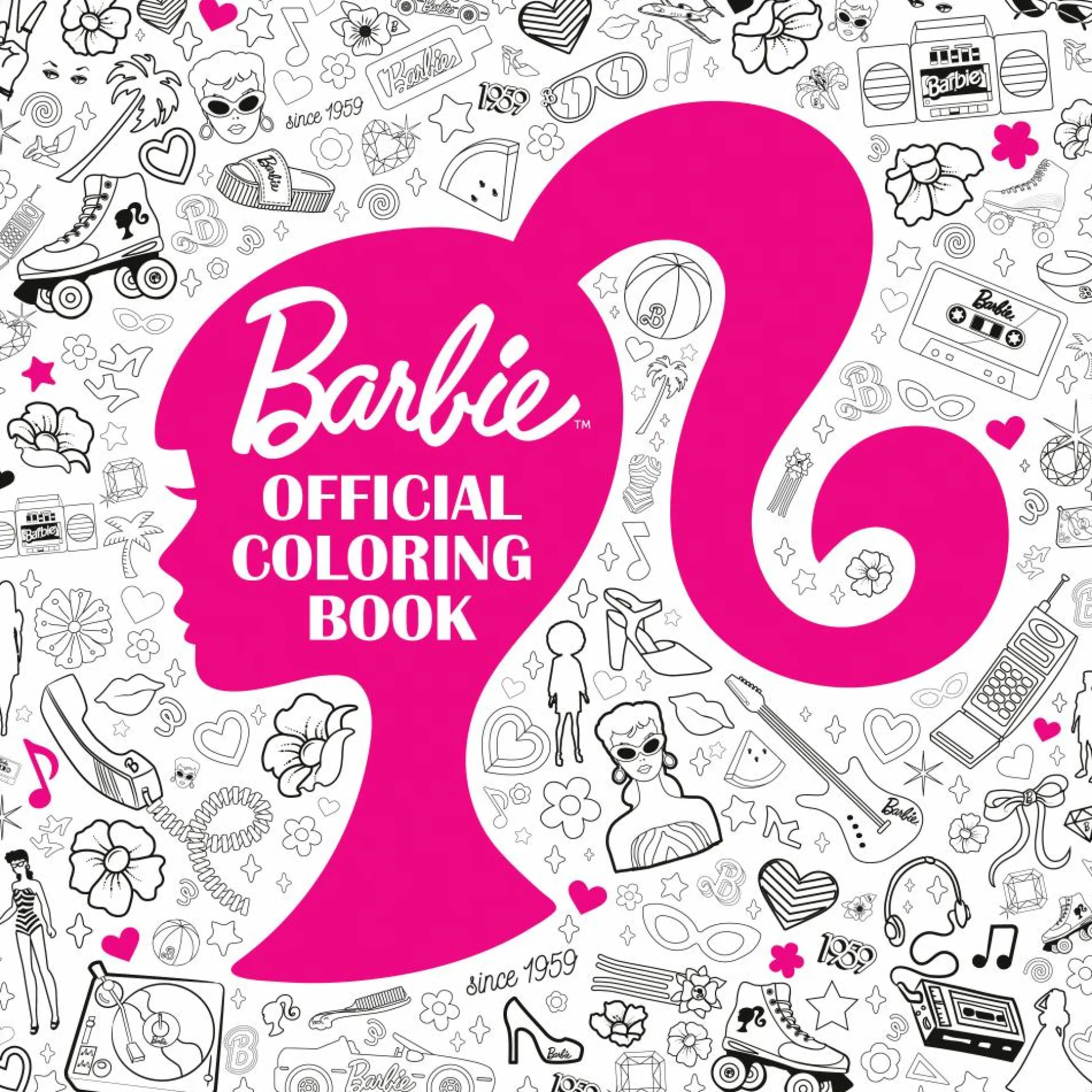 Barbie Decades of Fashion Official Coloring Book