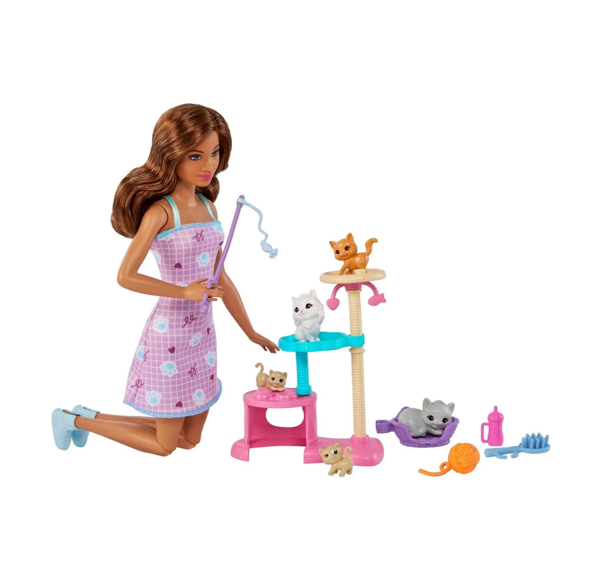 Barbie Kitty Condo Playset with Doll, Pets, and Accessories