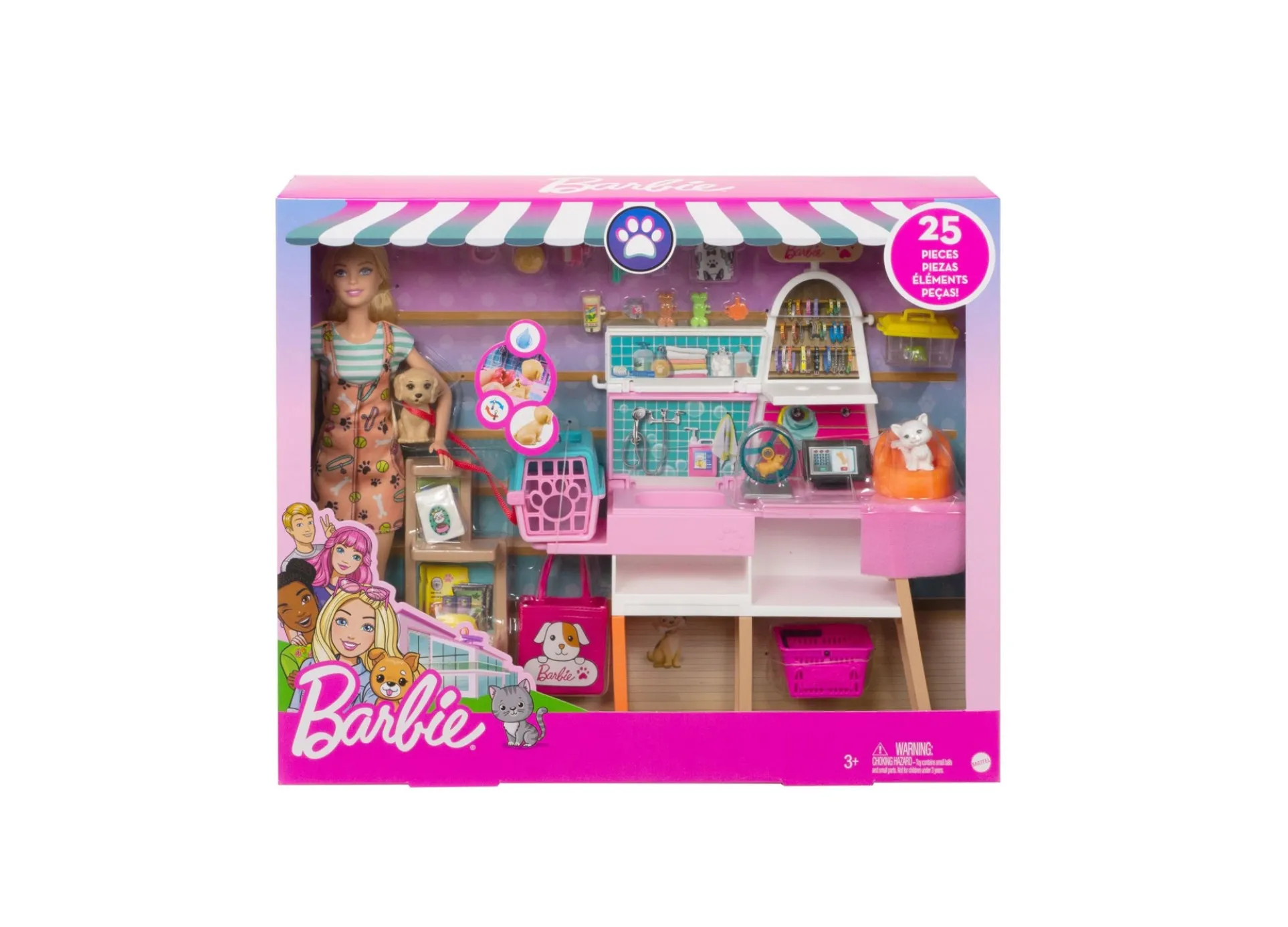 Barbie Pet Boutique Playset - Interactive Grooming Fun