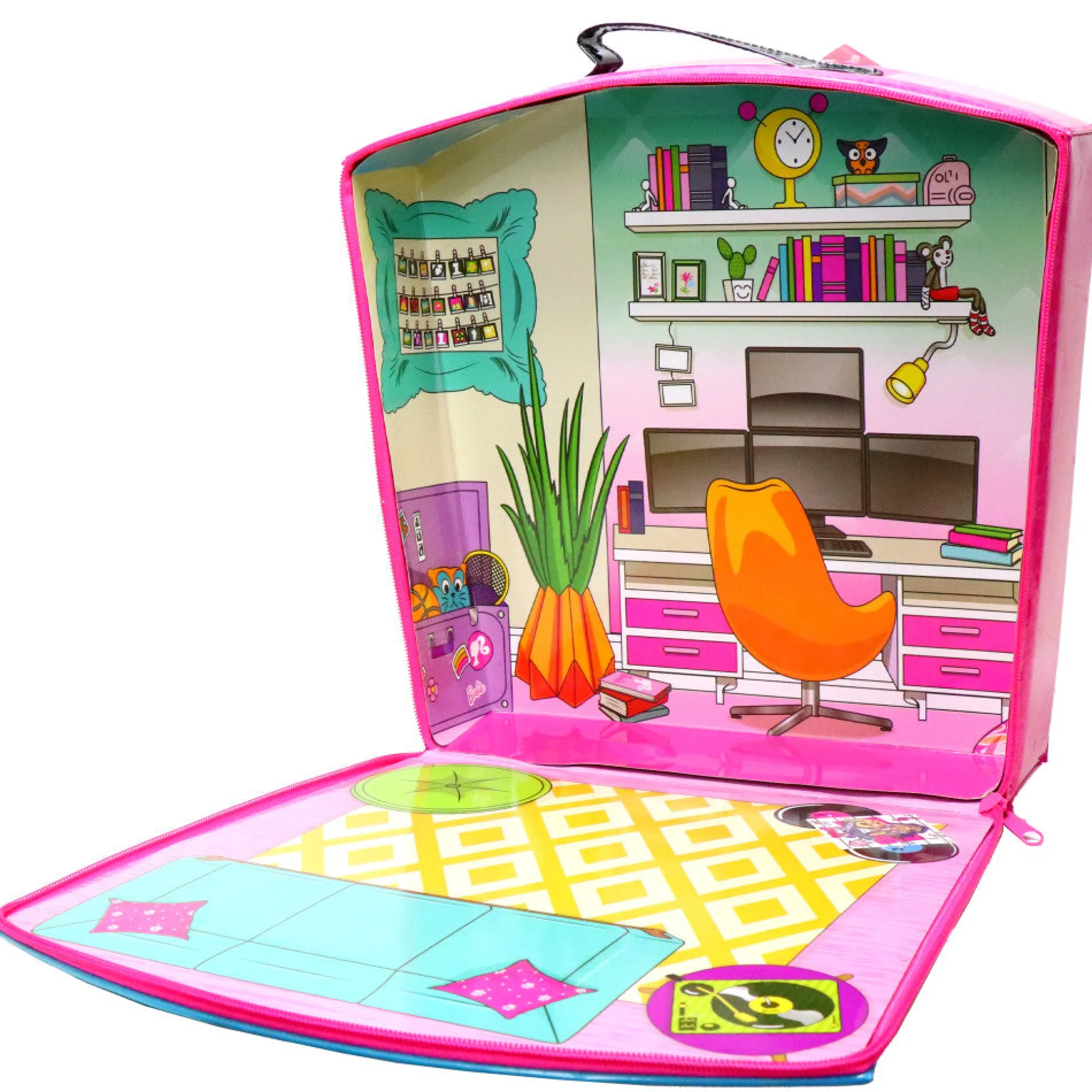 Barbie Store N' Play Doll Zipper Storage Case - Holds 8 Dolls