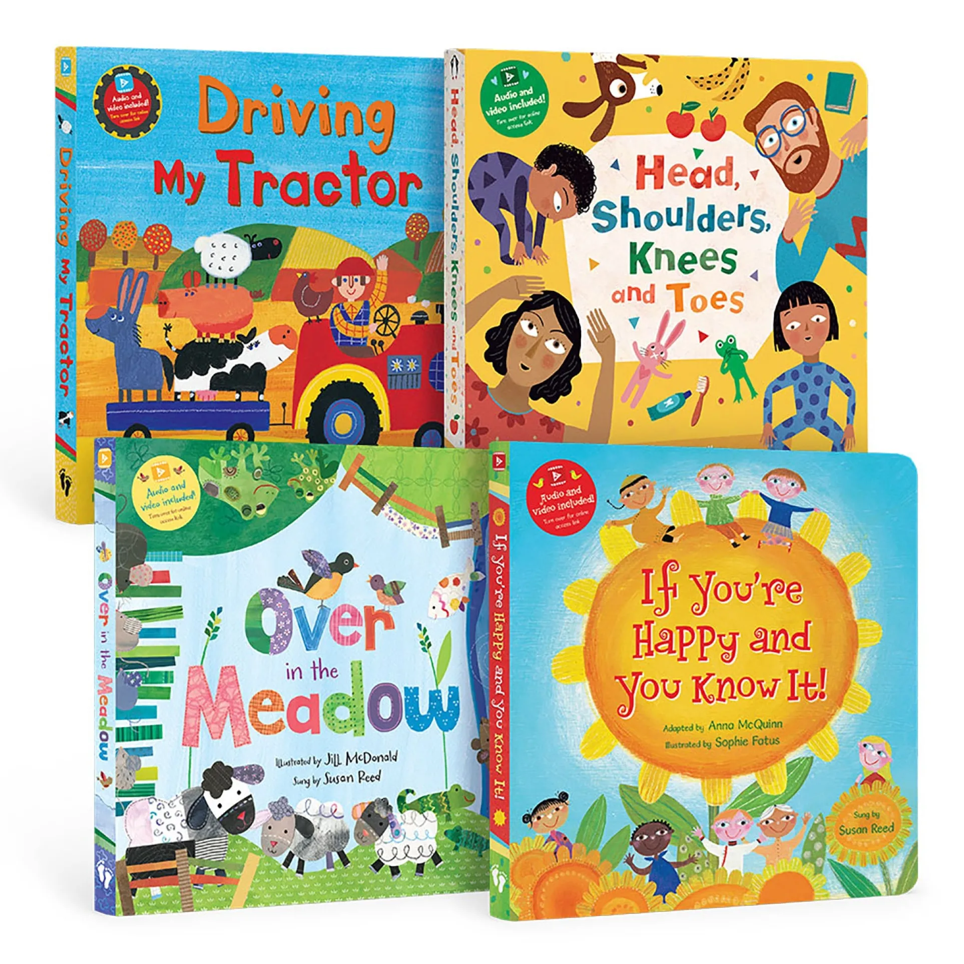 Barefoot Books PreK 4-Piece Singalongs Board Book Bundle