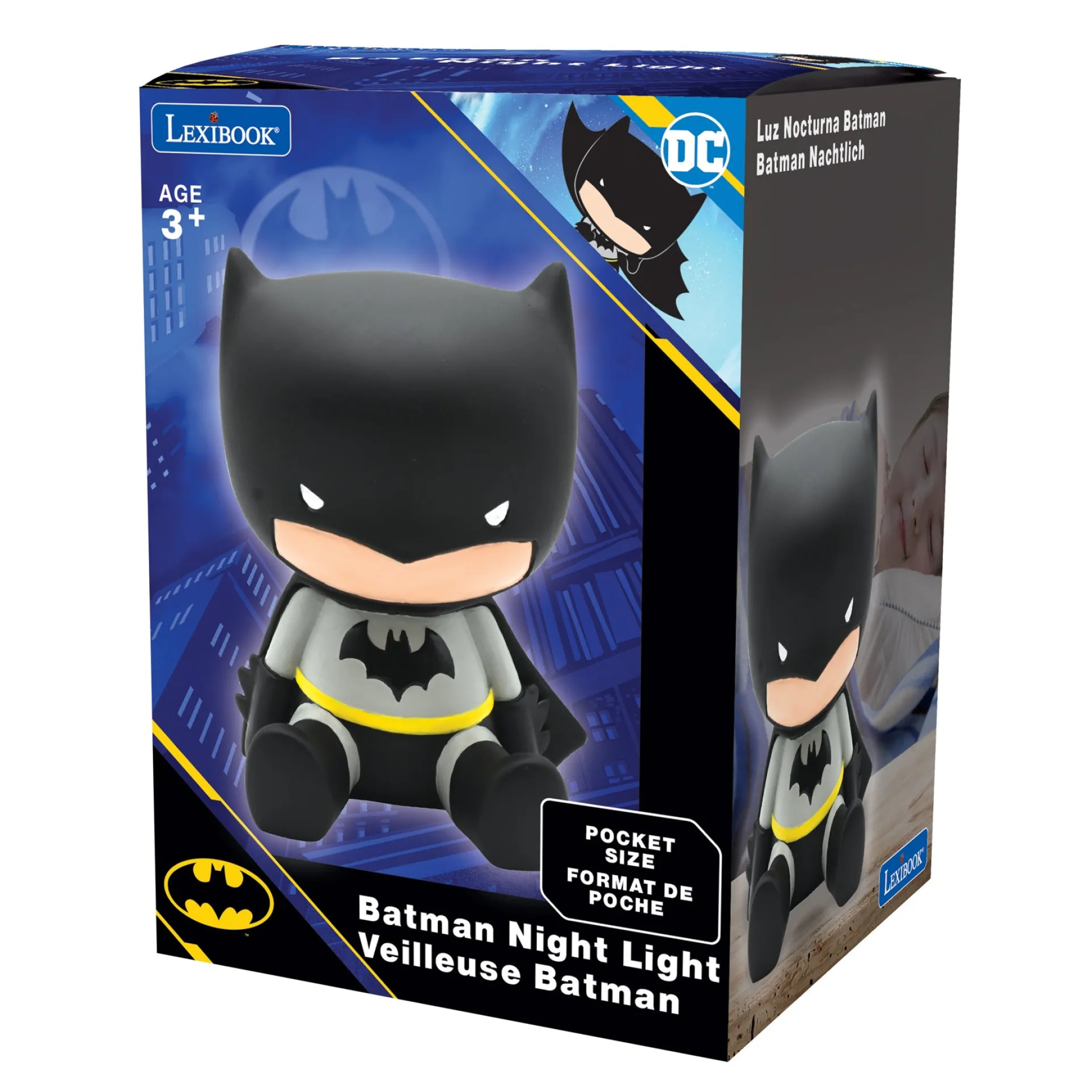 Batman 3D Color-Changing LED Pocket Nightlight - Multicolor