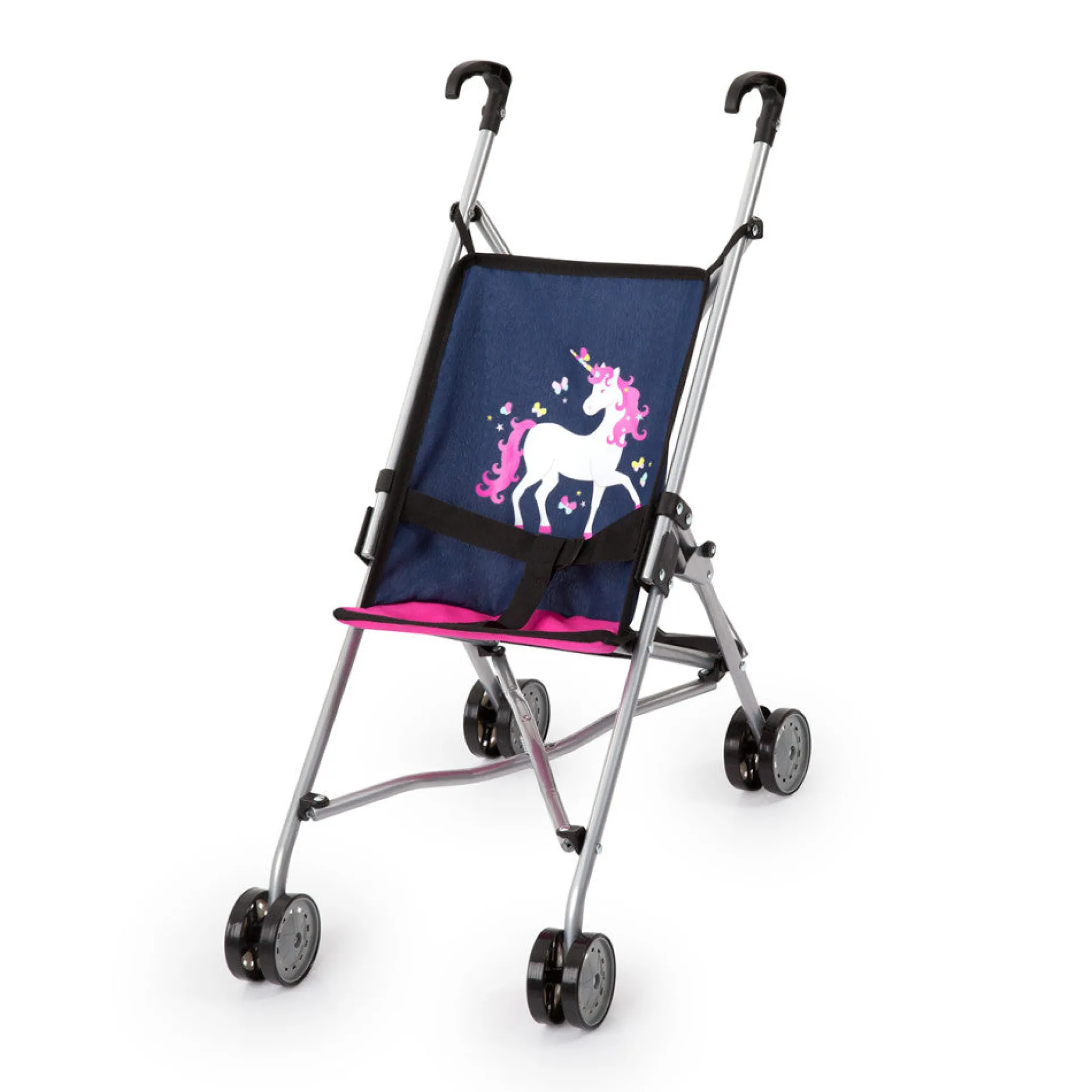 Bayer Deluxe Doll Stroller with Umbrella and Safety Belt