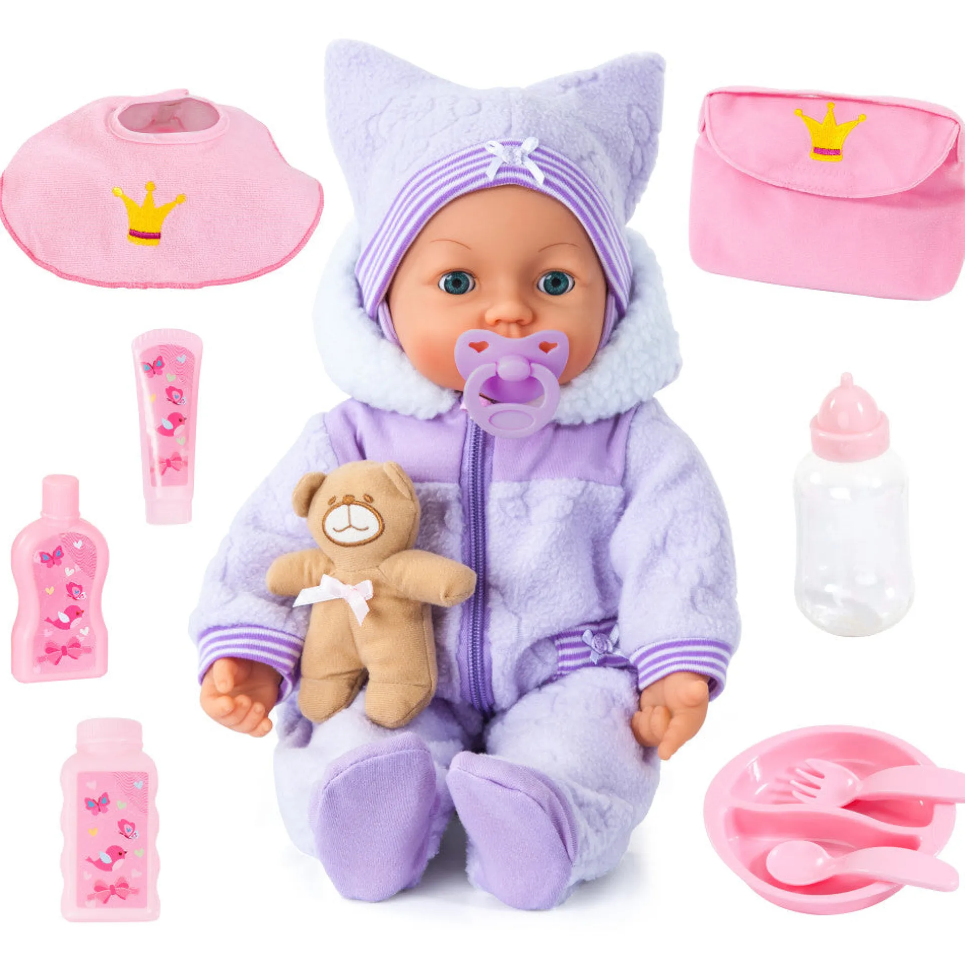 Bayer Design 18 inch - Piccolina Magic Eyes Baby Doll