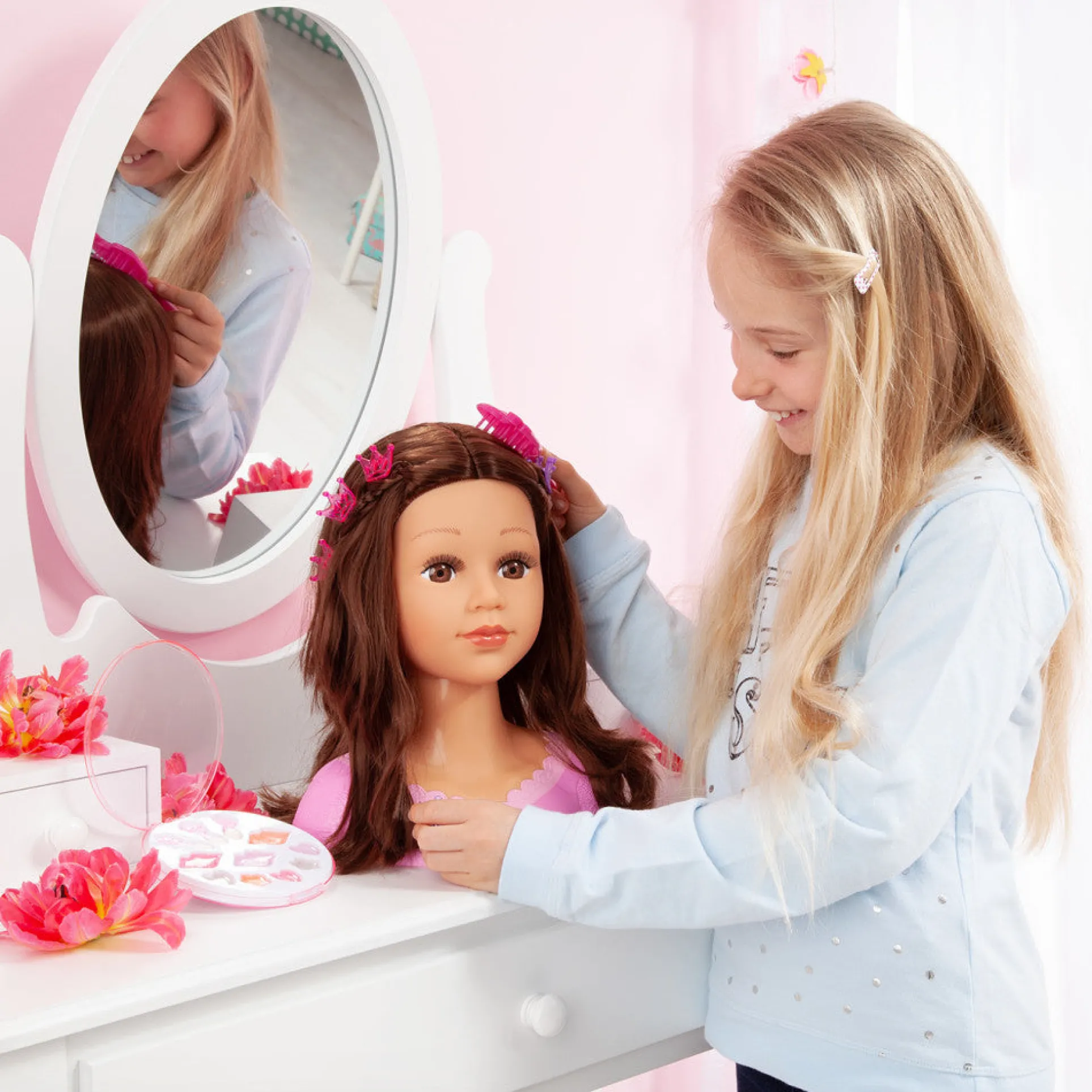 Bayer Design 27cm Charlene Super Model Styling Head - Luxurious Hair