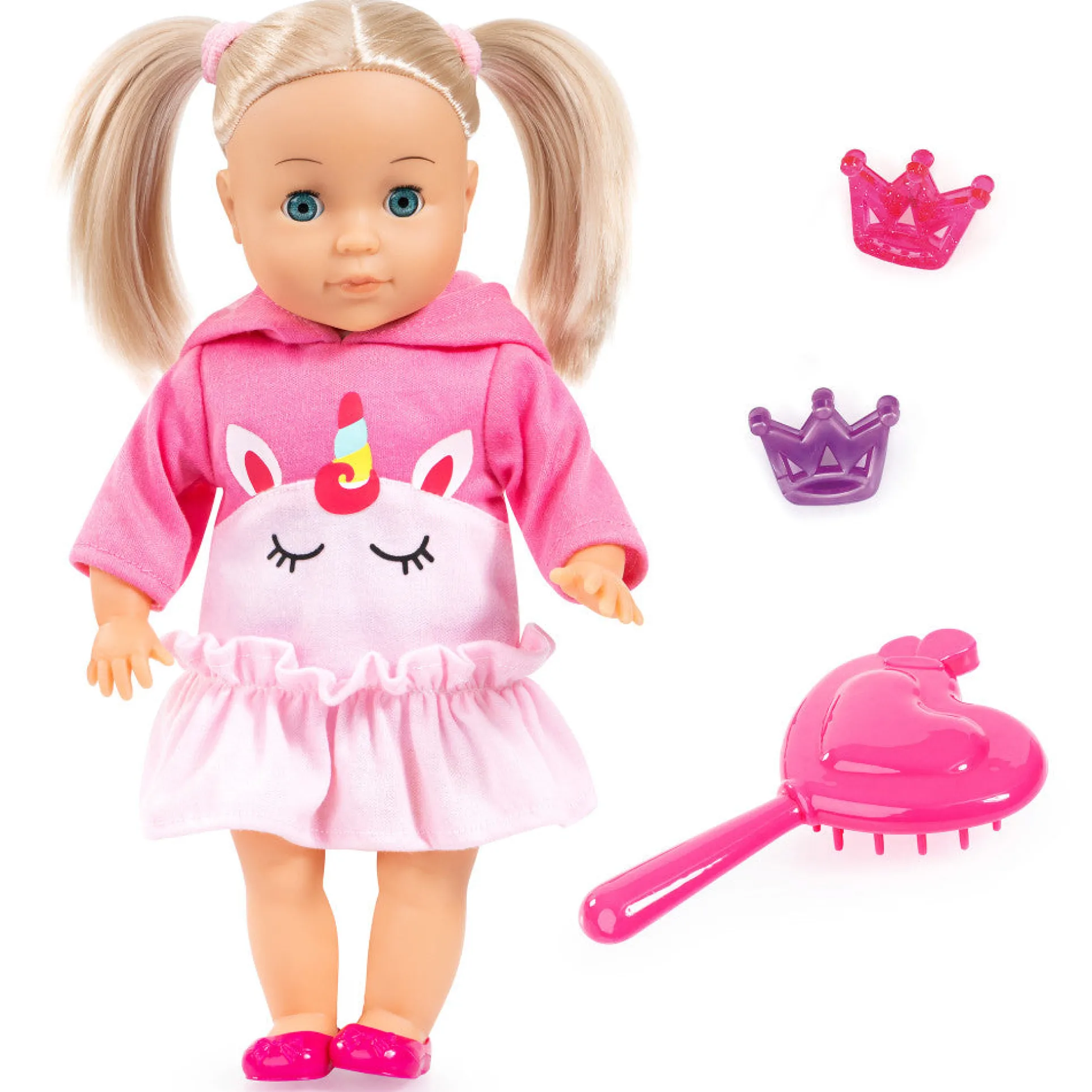 Bayer Design 13-inch Charlene Little Lover Doll with Unicorn Top
