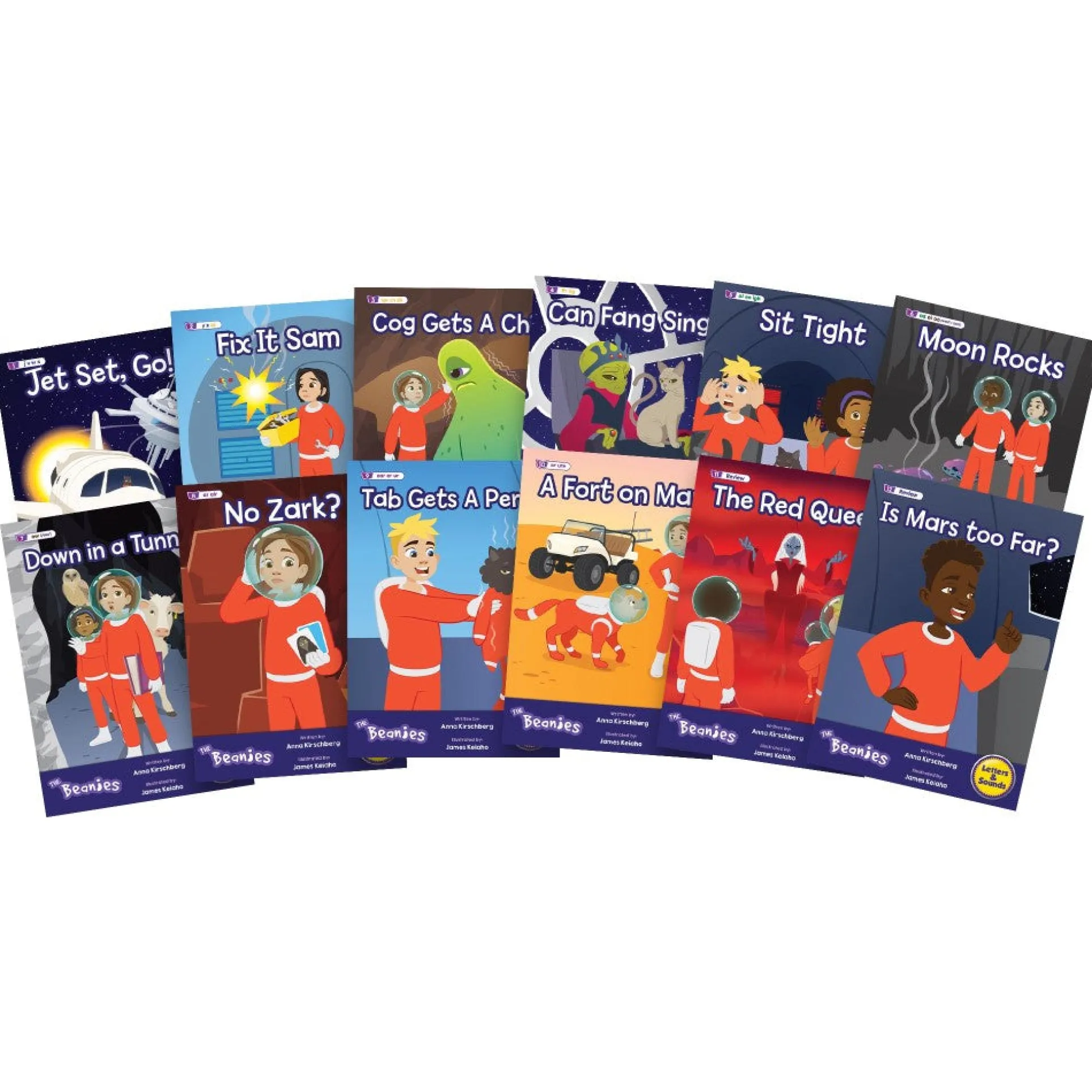 Beanstalk Books: The Beanies Hi-Lo Diversity Decodables 12-Book Set - Phase 3