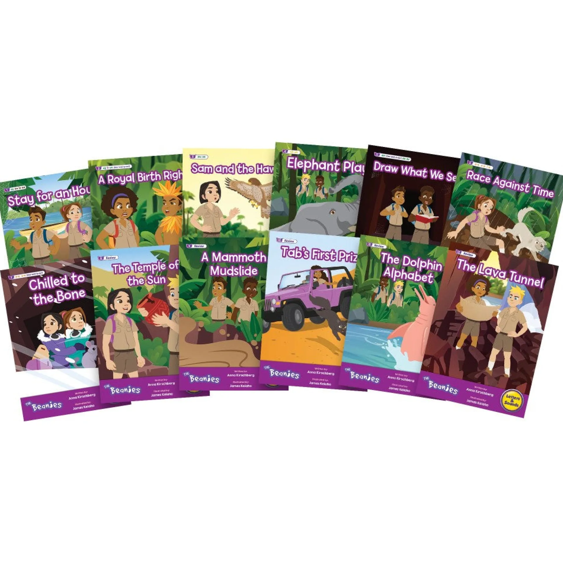Beanstalk Books: The Beanies Hi-Lo Diversity Decodables - 20 Book Set, Phase 5
