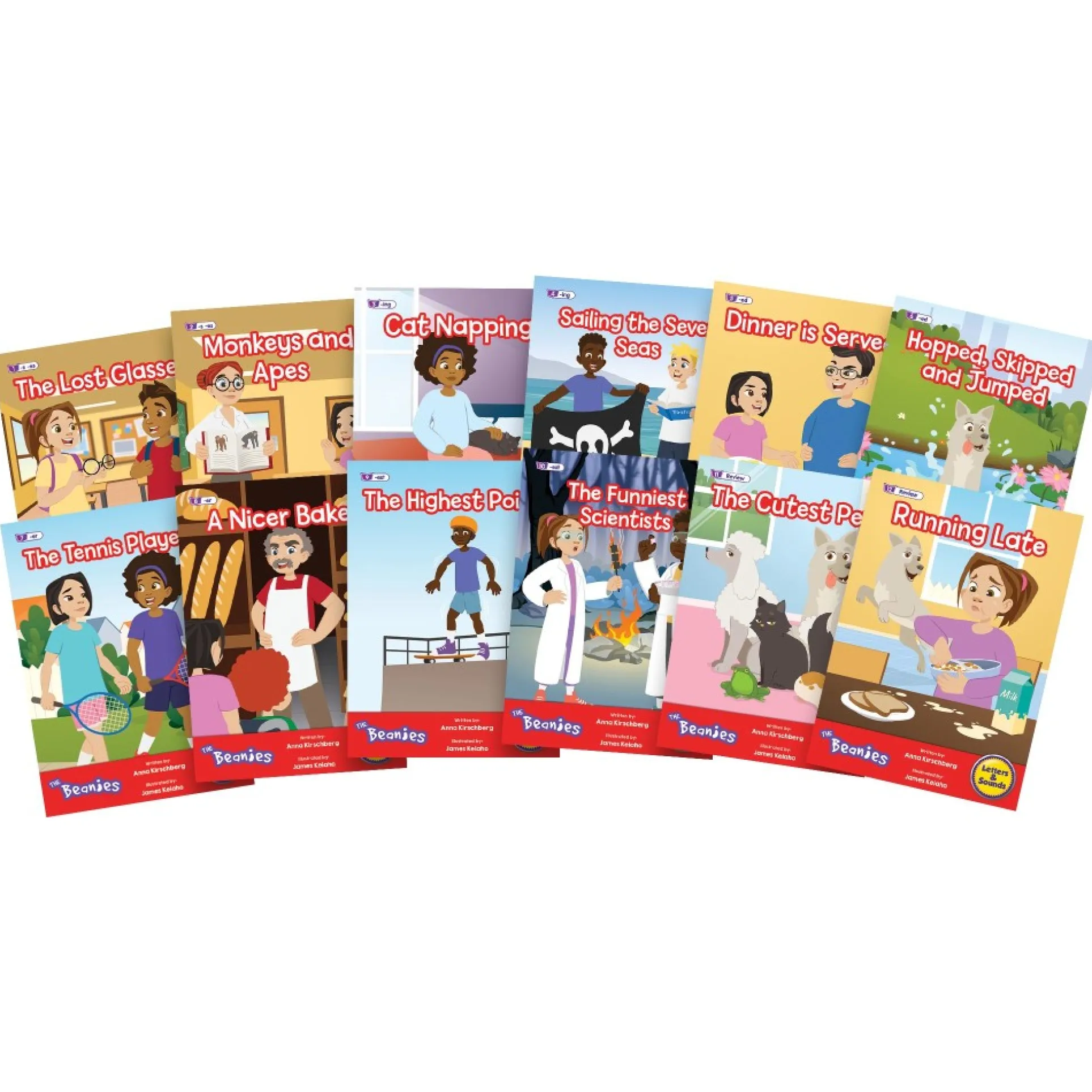 Beanstalk Books: The Beanies Hi-Lo Diversity Decodables - 12 Book Set, Phase 6