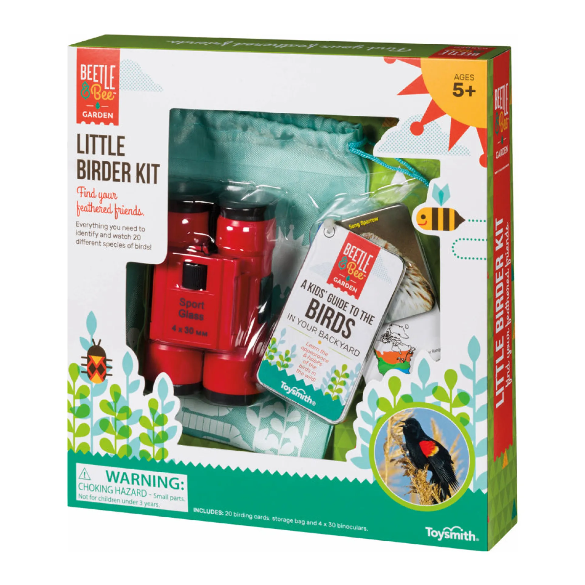 Beetle & Bee Garden 4x30 Little Birder Binoculars Kit