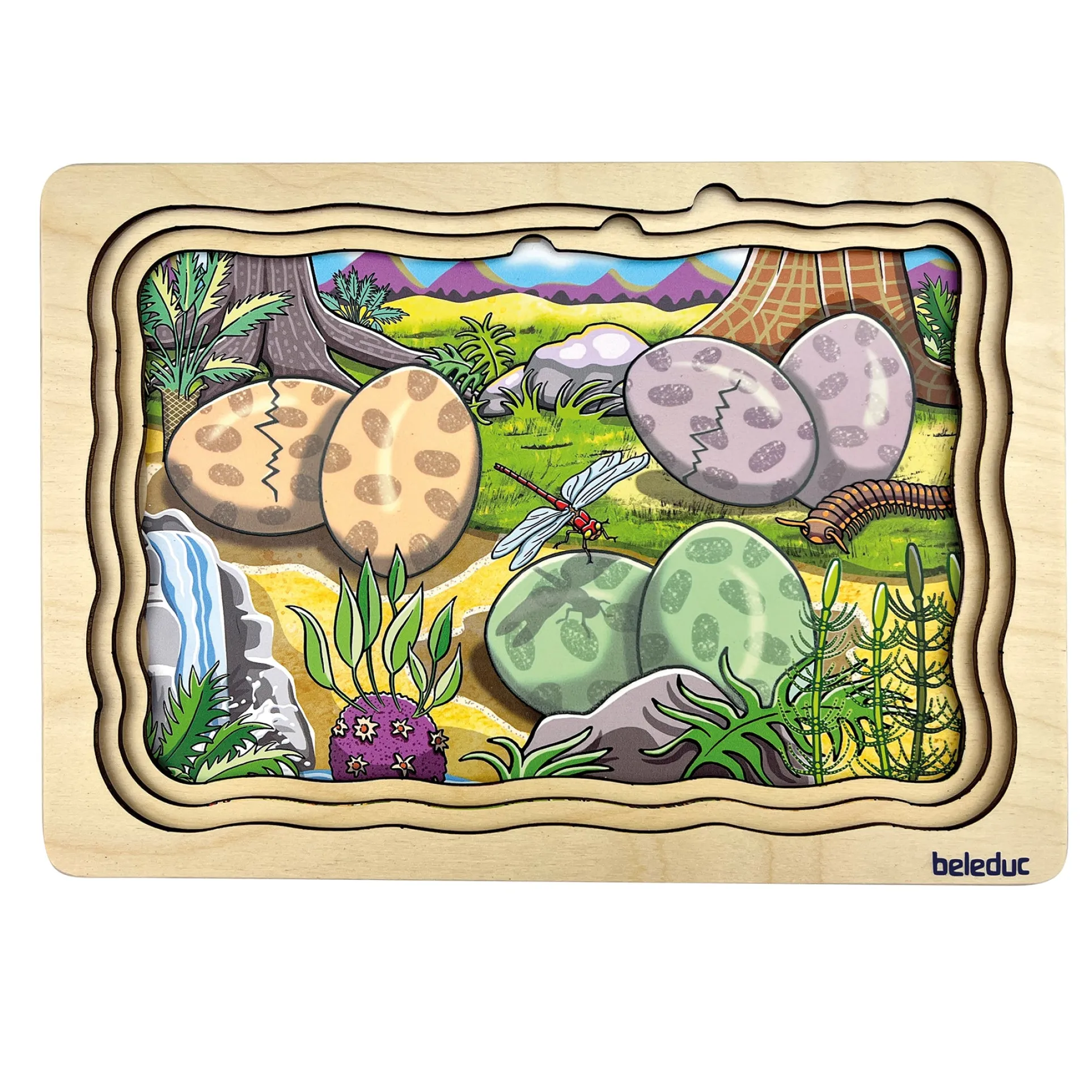 Beleduc Dino Layer Puzzle - Journey to Prehistoric Playtimes