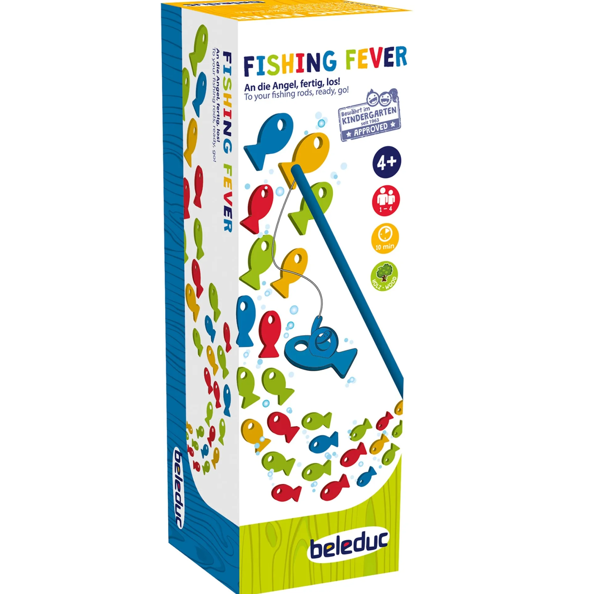 Beleduc Fishing Fever Colorful Wooden Fishing Game