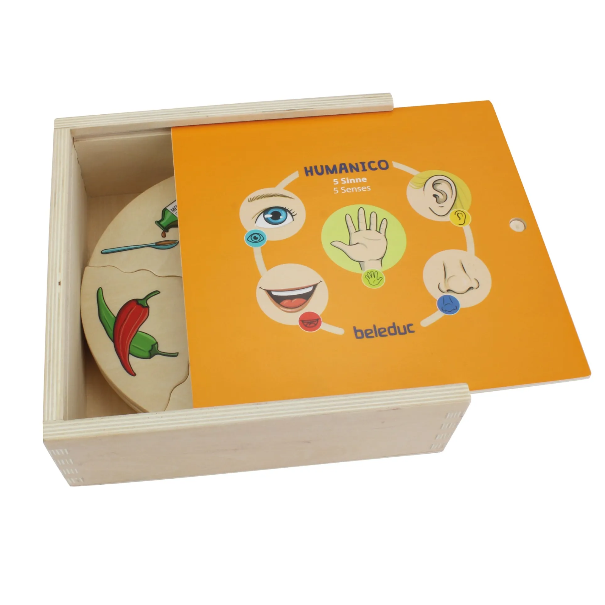 Beleduc Humanico 5 Senses Puzzle - Sensory Exploration Game