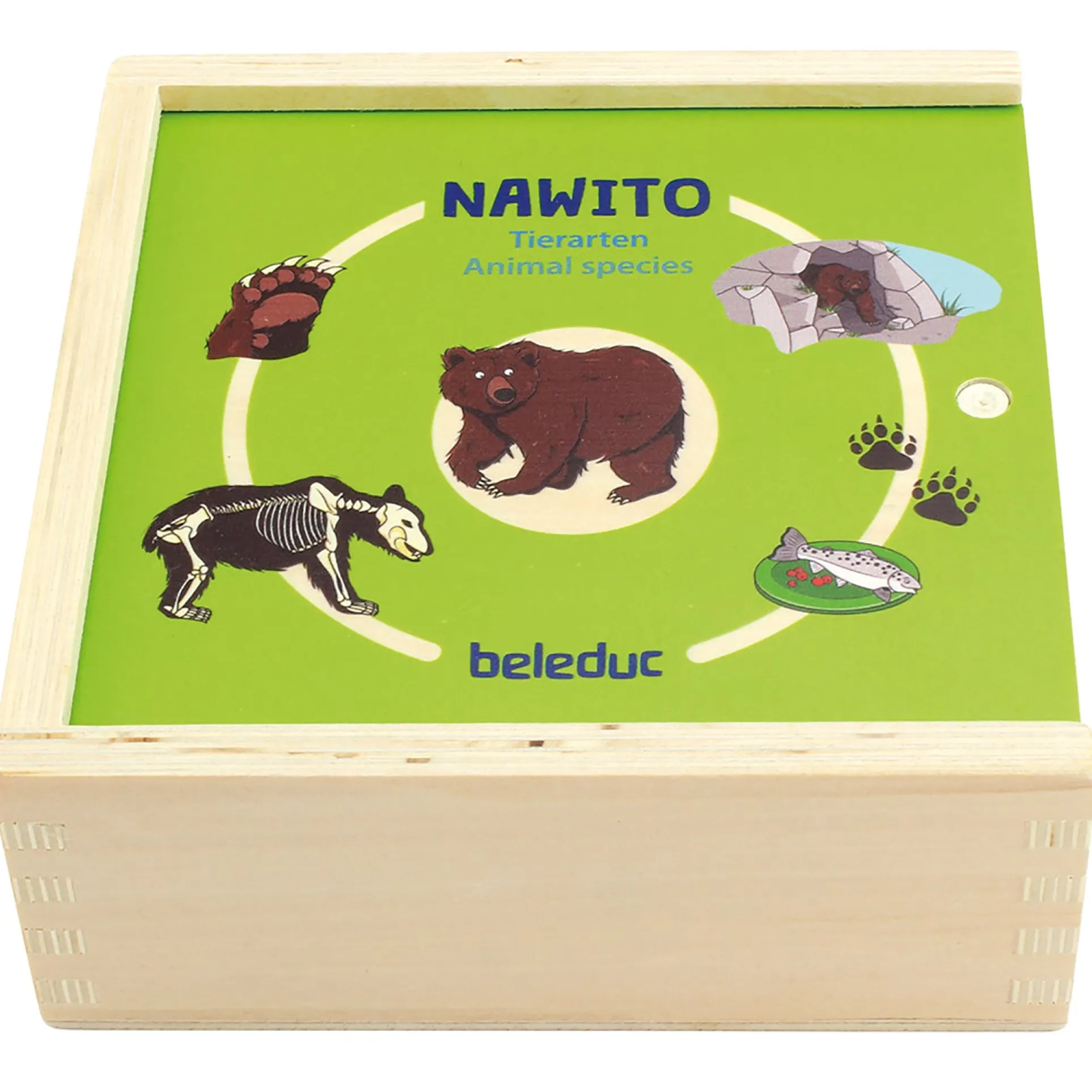Beleduc Nawito Animal Kingdom Exploration Wooden Puzzle - 45 pc