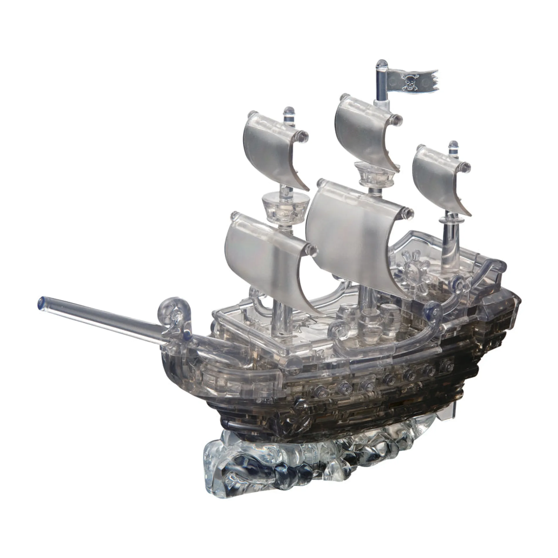 BePuzzled Black Pirate Ship 3D Crystal Puzzle - 101 Pcs