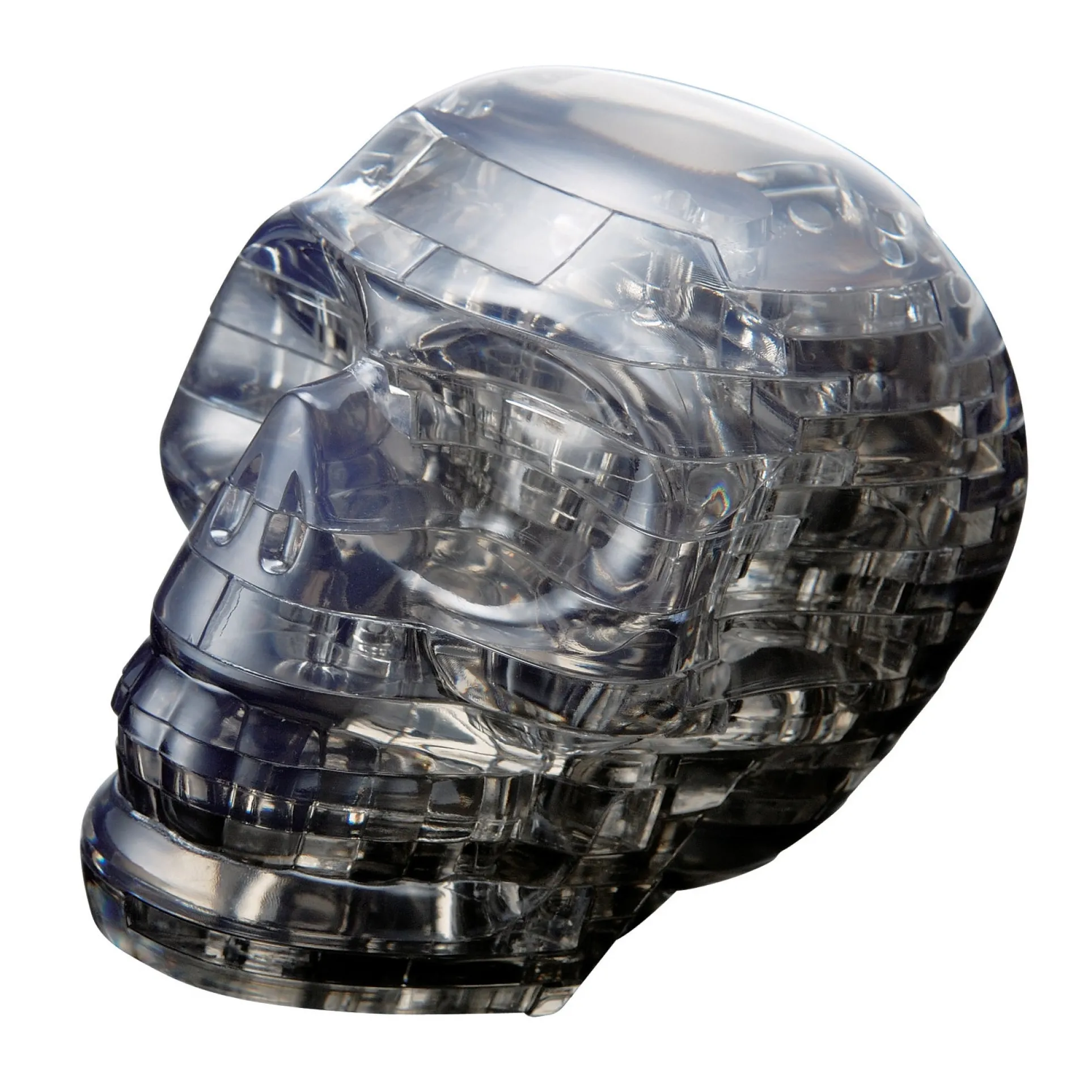 BePuzzled Black Skull 3D Crystal Puzzle - Enigmatic 48-Piece Challenge
