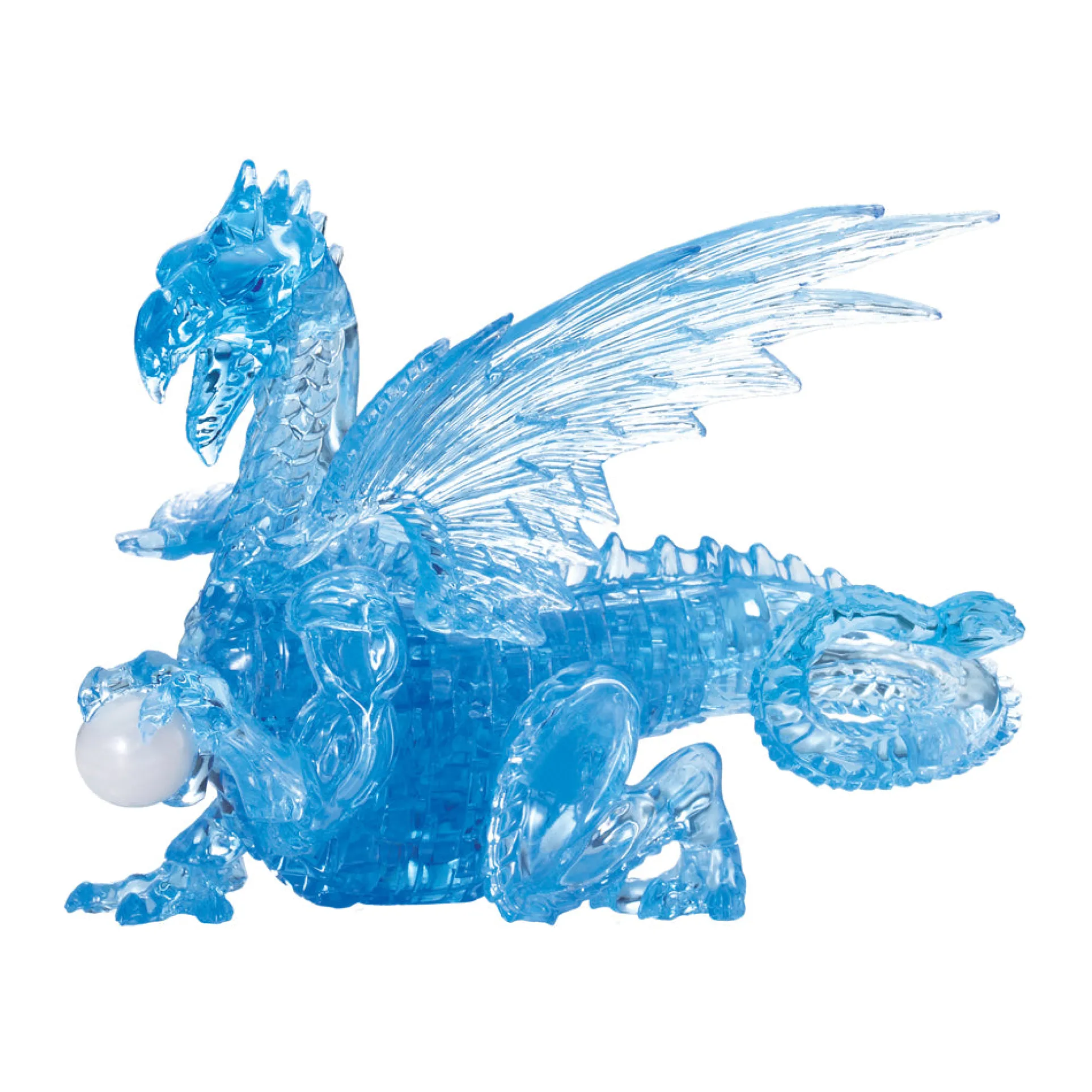 BePuzzled Blue Dragon 3D Crystal Puzzle - 56 Pieces