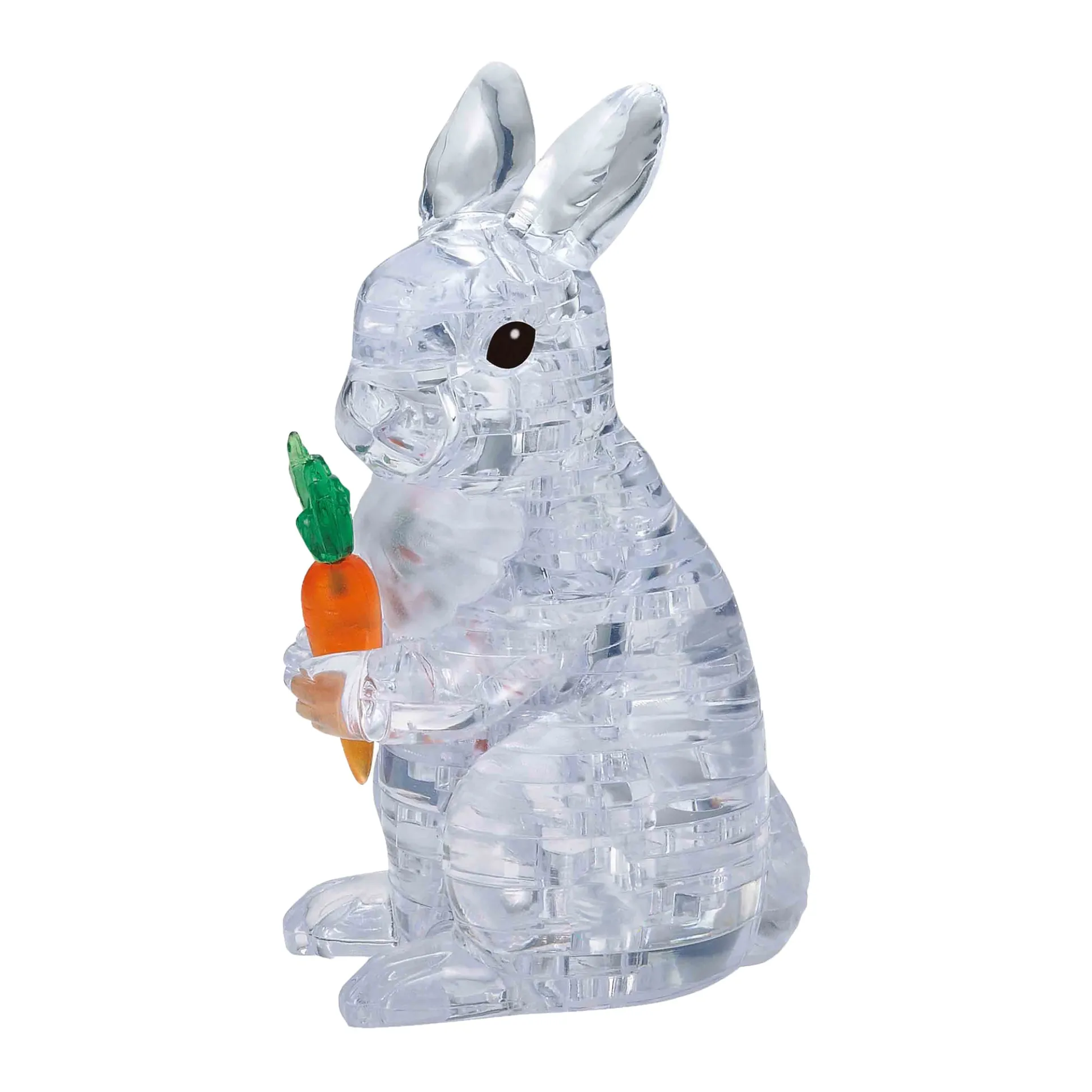 BePuzzled 3D Crystal Rabbit Puzzle - 43 Pieces (White)