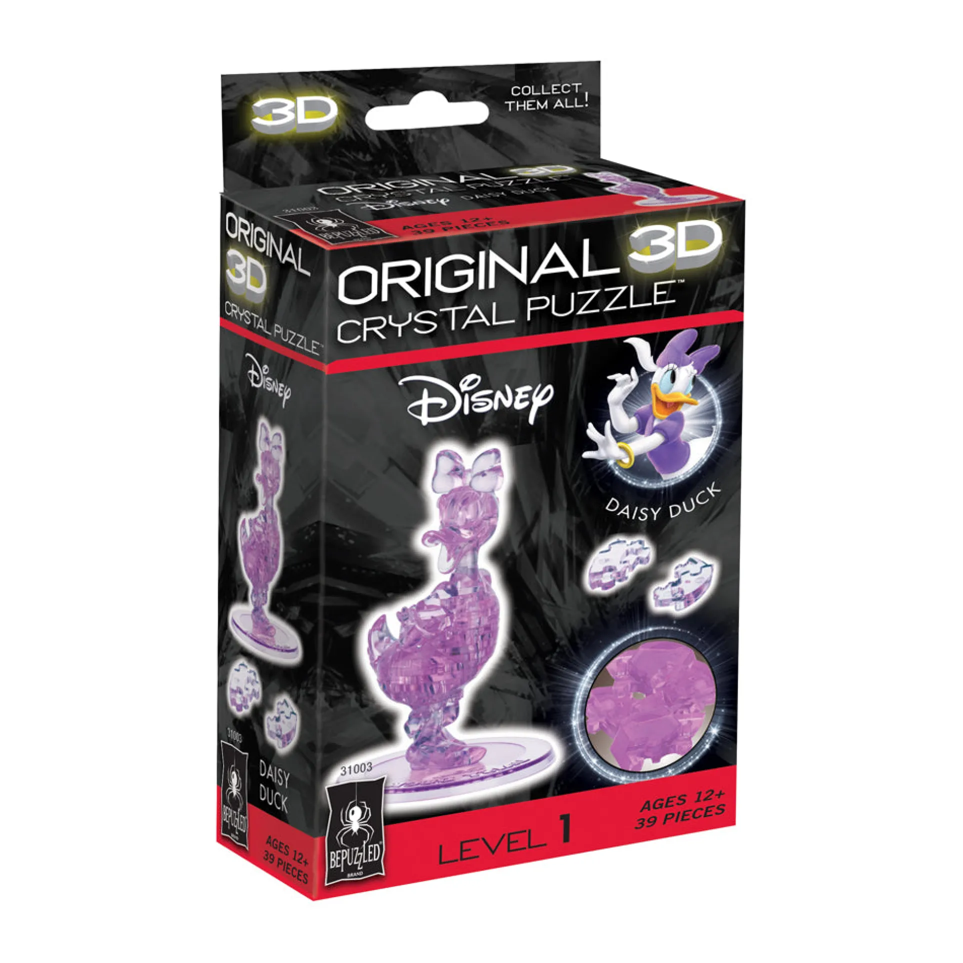 BePuzzled Disney Daisy Duck 3D Crystal Puzzle - 39 Pieces