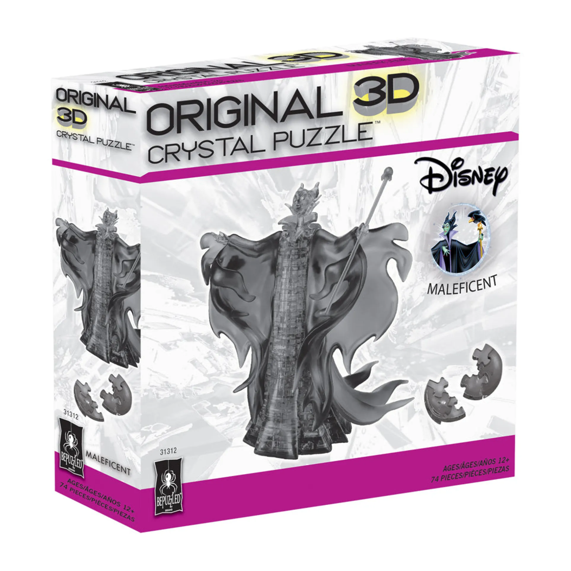 BePuzzled Disney Maleficent 3D Crystal Puzzle - 74 pcs